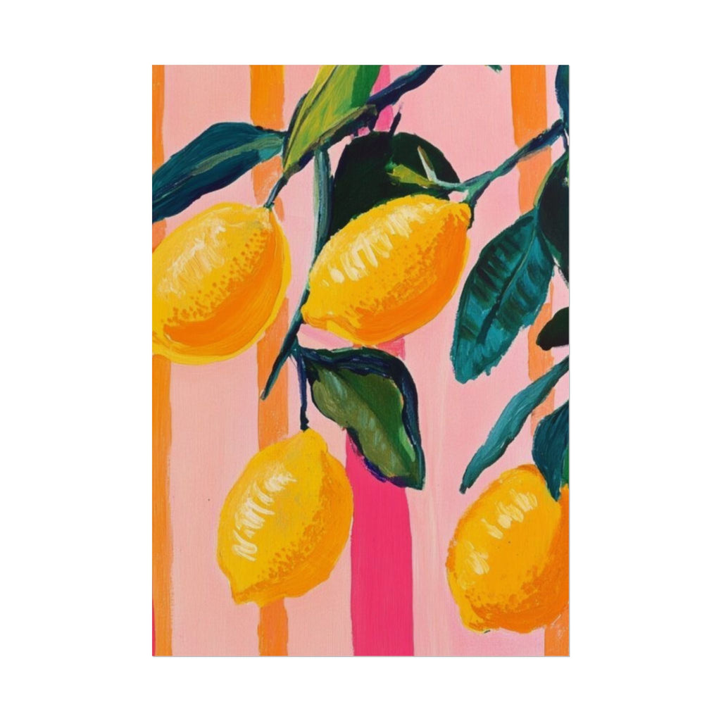 Watercolor Lemon Unframed Poster