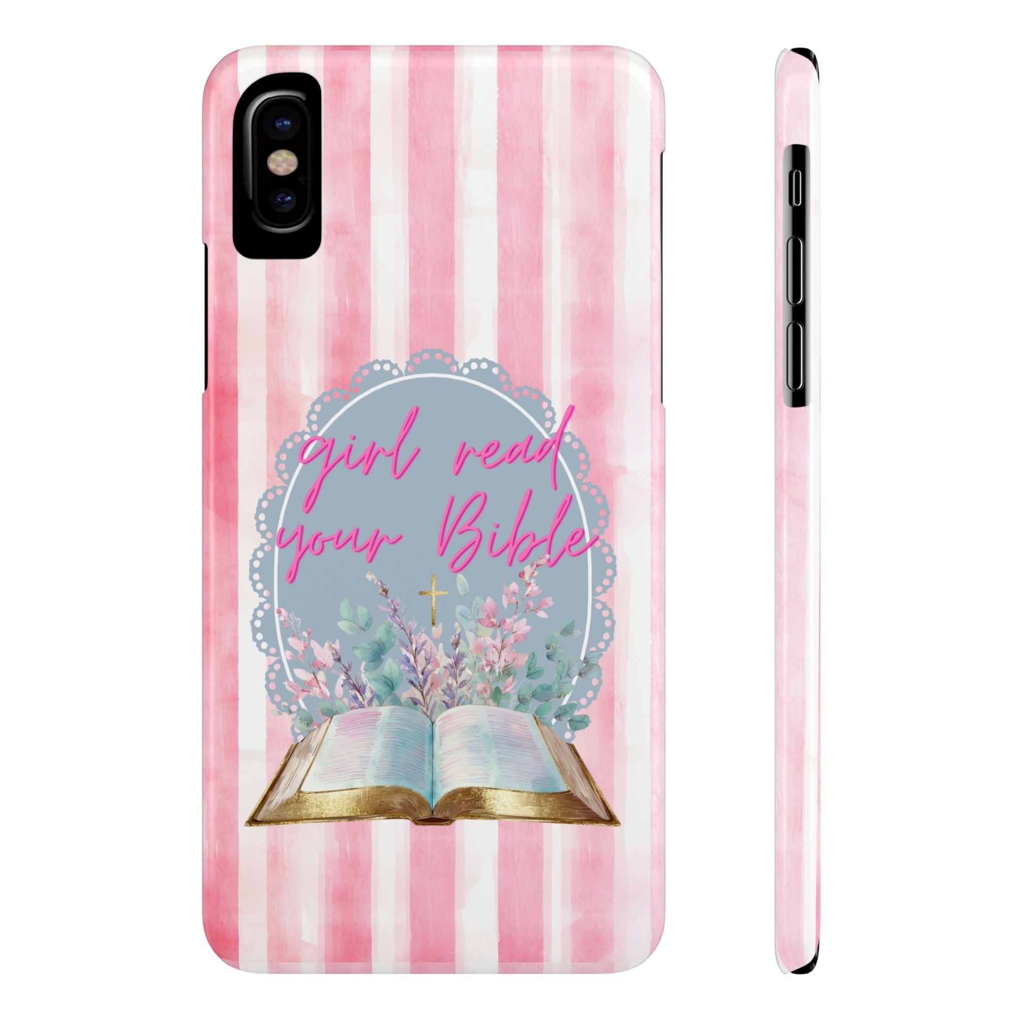 Girl Read Your Bible iPhone Case