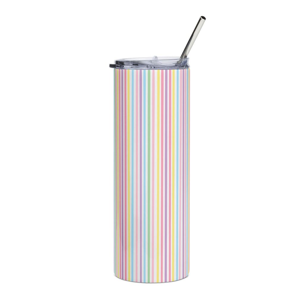 Bella Bright Colorful Stripes 20oz Tumbler
