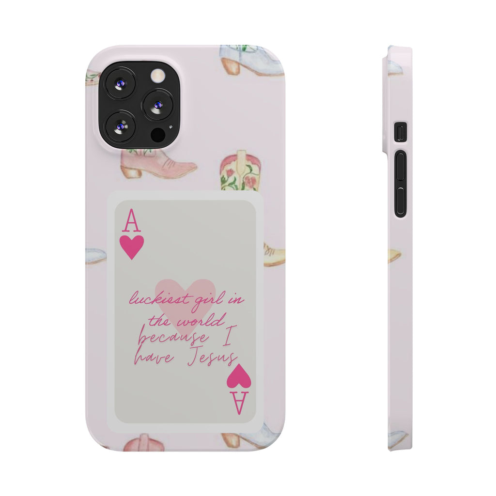 Luckiest Girl In The World iPhone Case