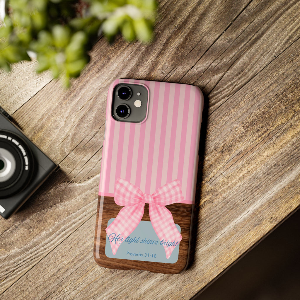 Her Light Shines Bright iPhone Case