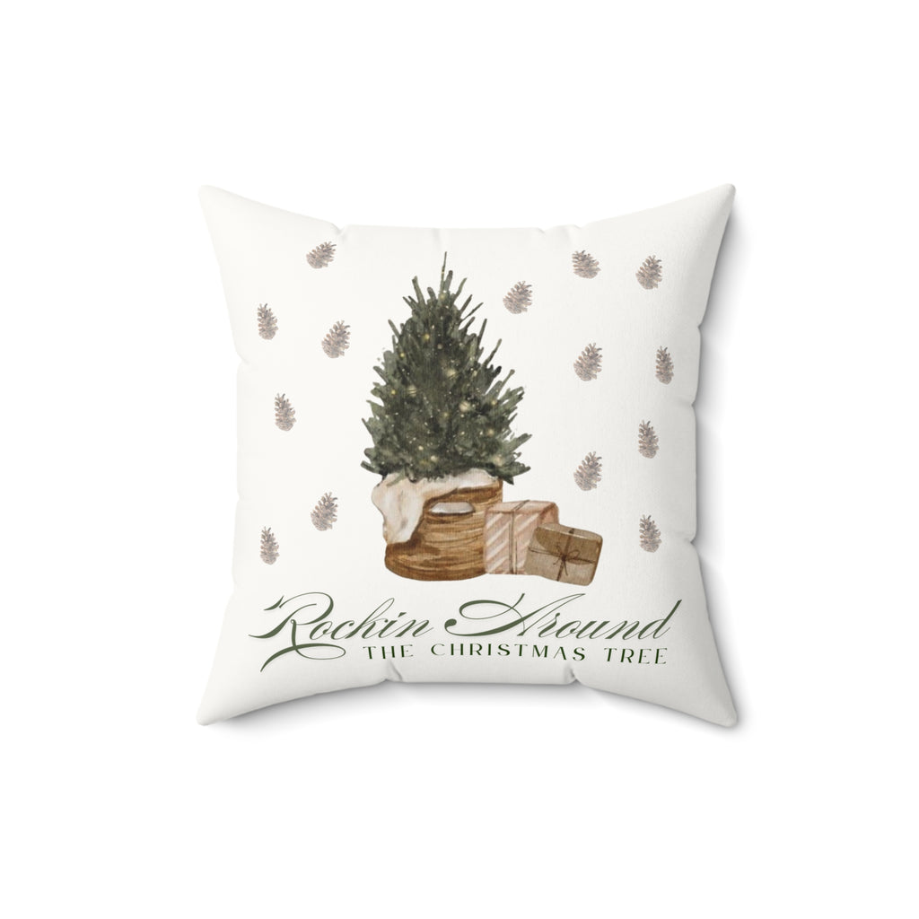 Rockin Around The Christmas Tree Pillow