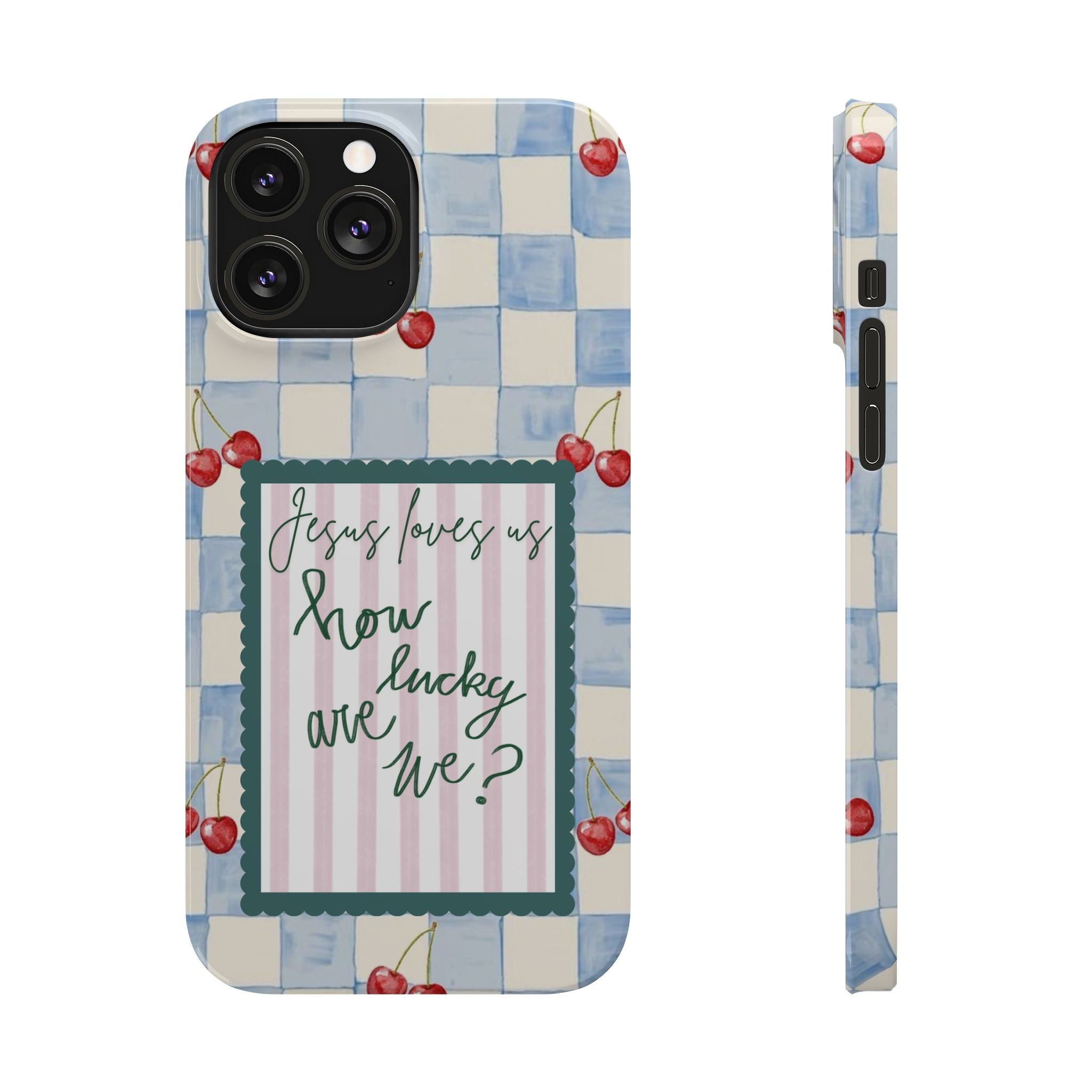 Jesus Loves Us iPhone Case