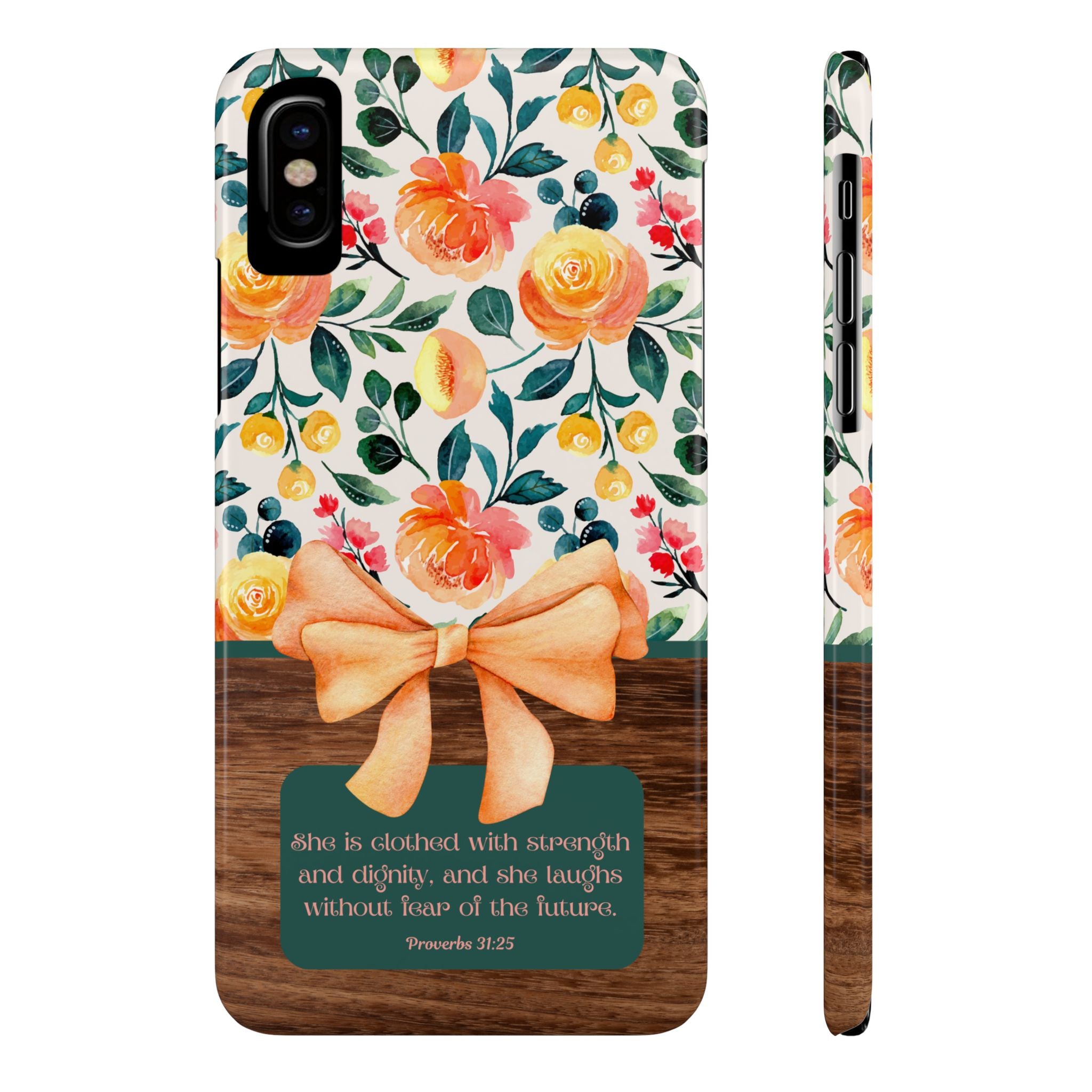 She Is Clothed With Strength & Dignity iPhone Case