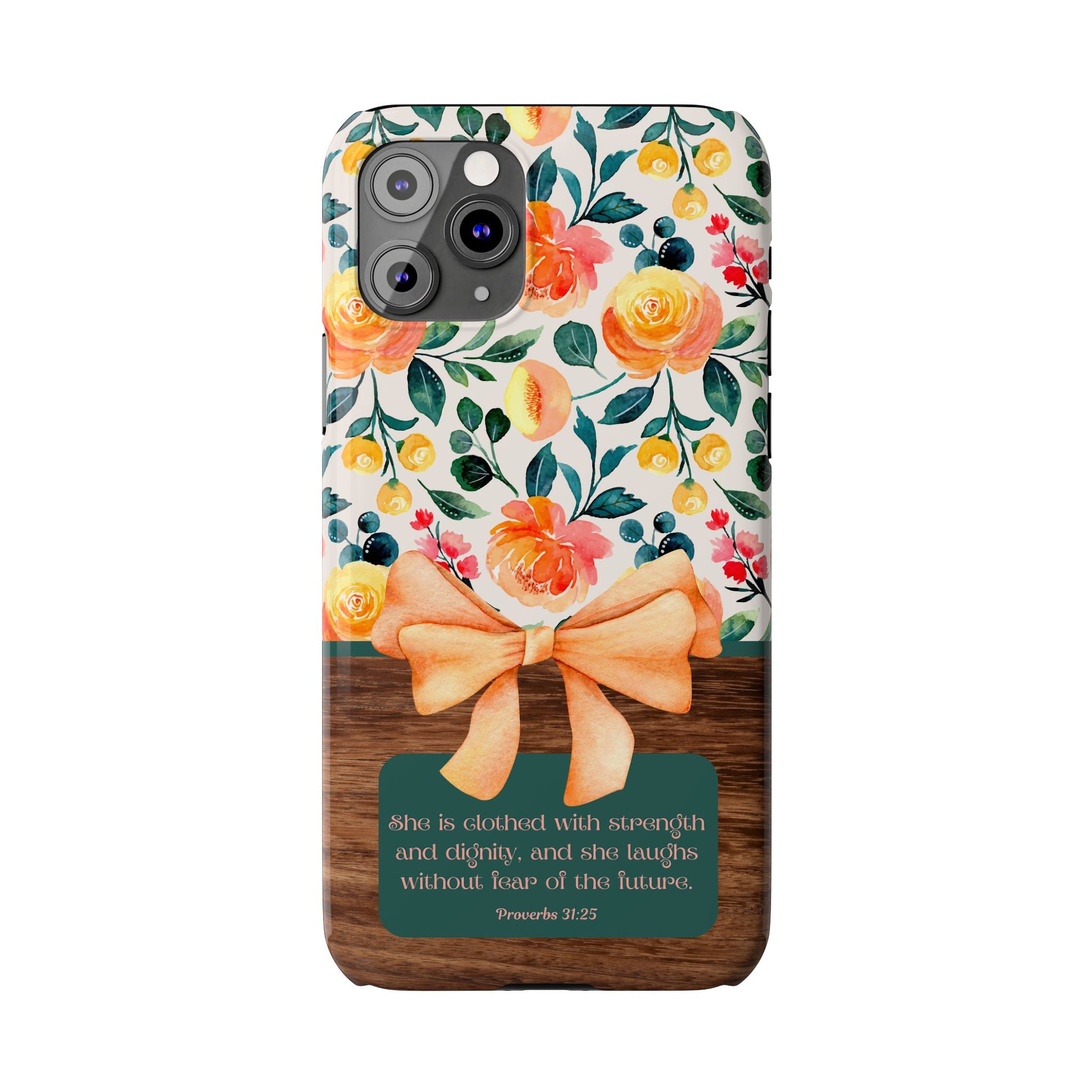 She Is Clothed With Strength & Dignity iPhone Case