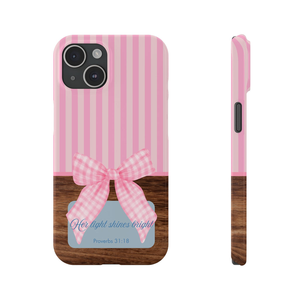Her Light Shines Bright iPhone Case