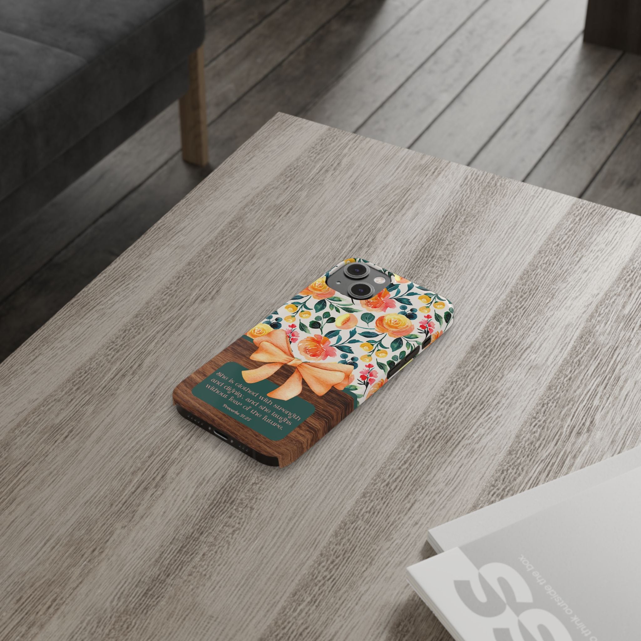 She Is Clothed With Strength & Dignity iPhone Case