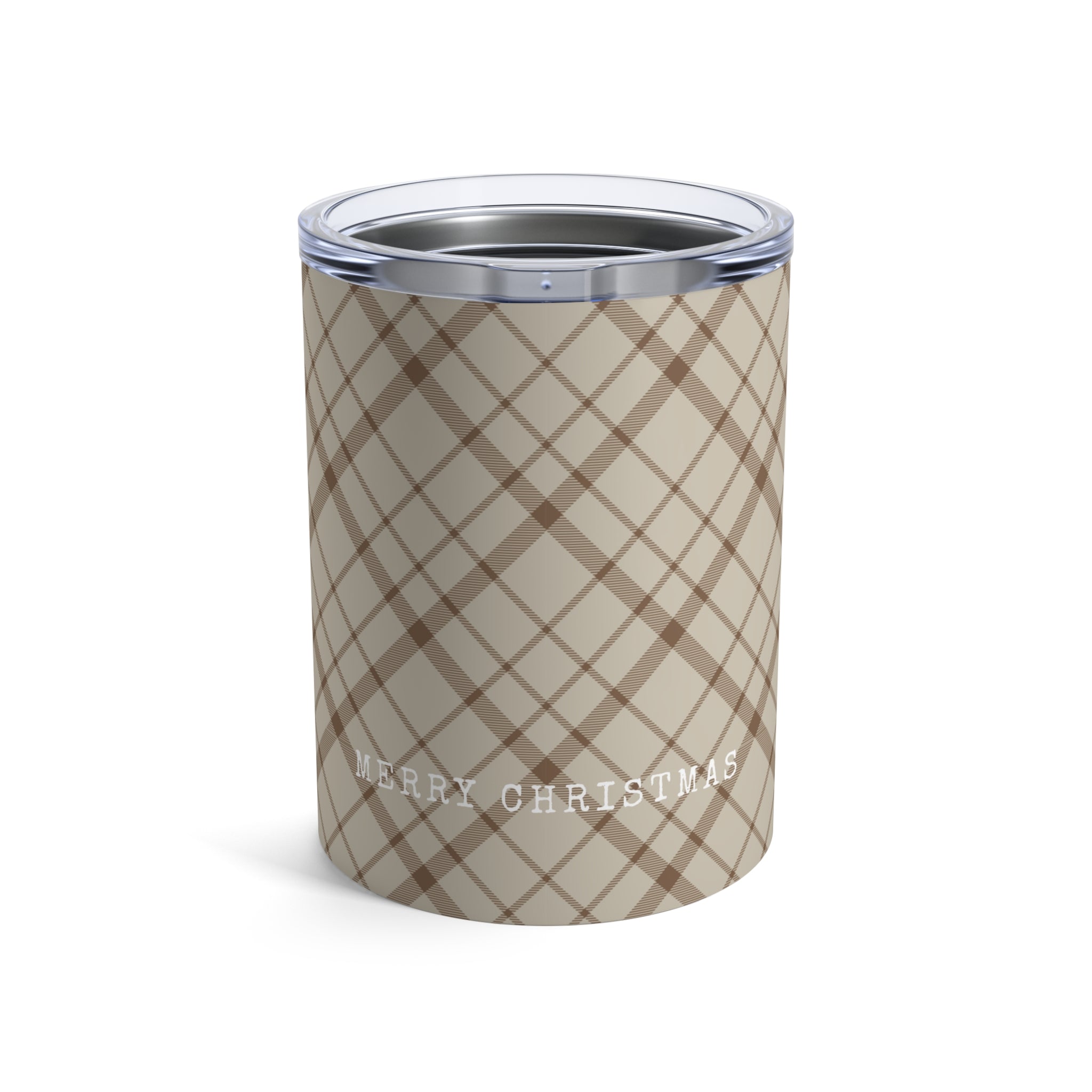 Plaid Merry Christmas Mini Tumbler
