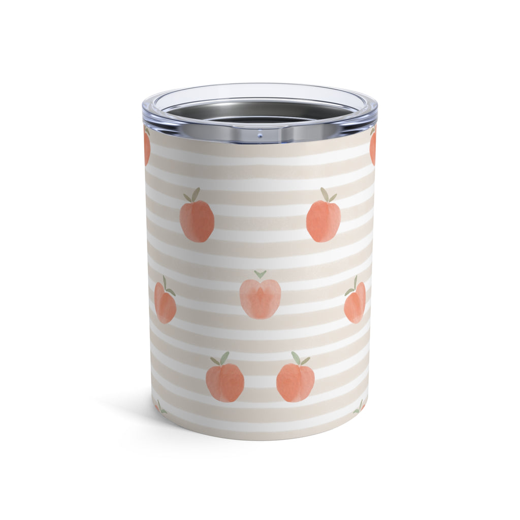 Peach Striped Mini Tumbler