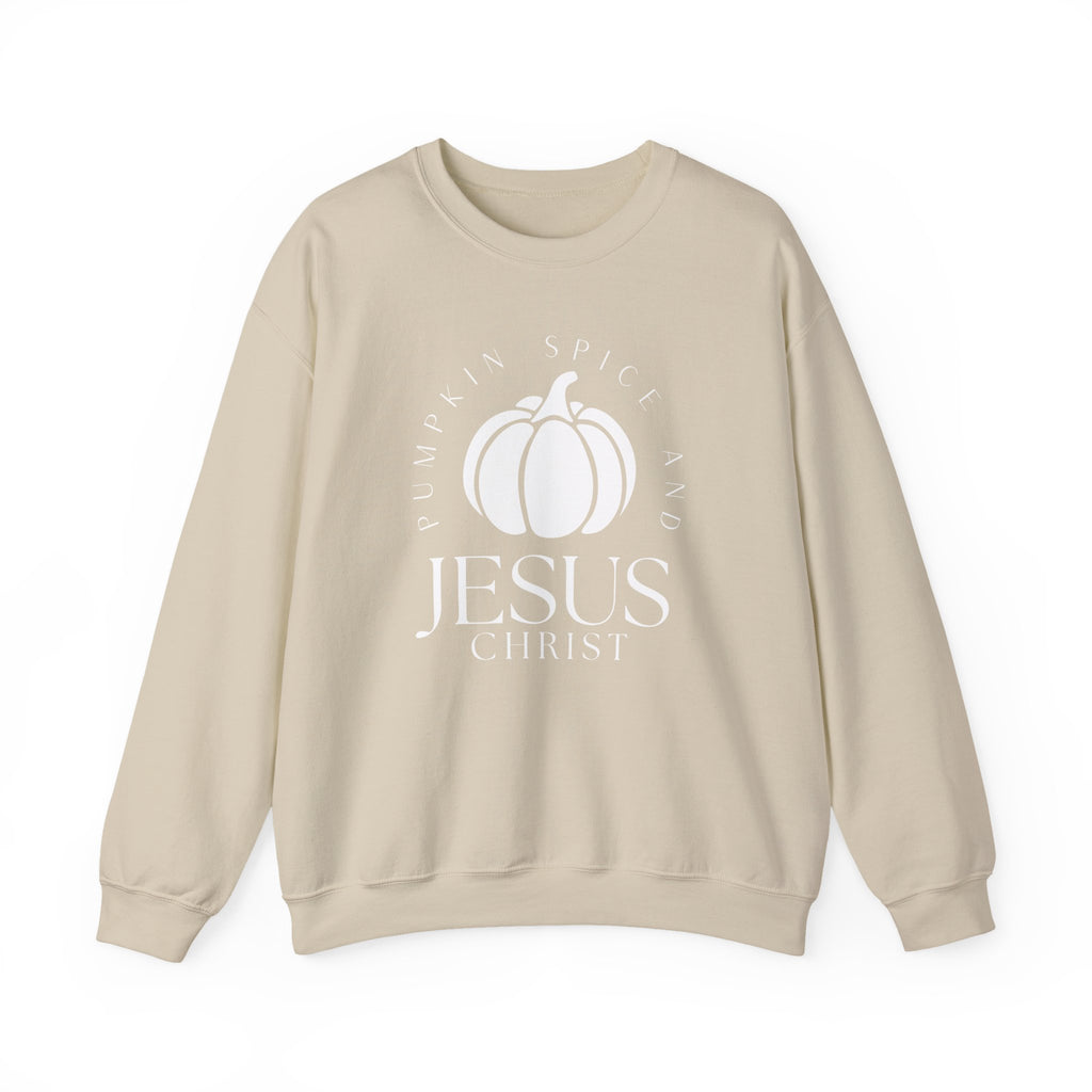 Pumpkin Spice And Jesus Christ Cozy Sweatshirt