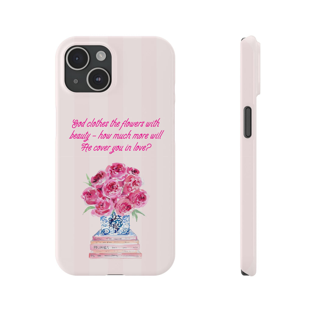 God Clothes The Flowers In Beauty Calling iPhone Case