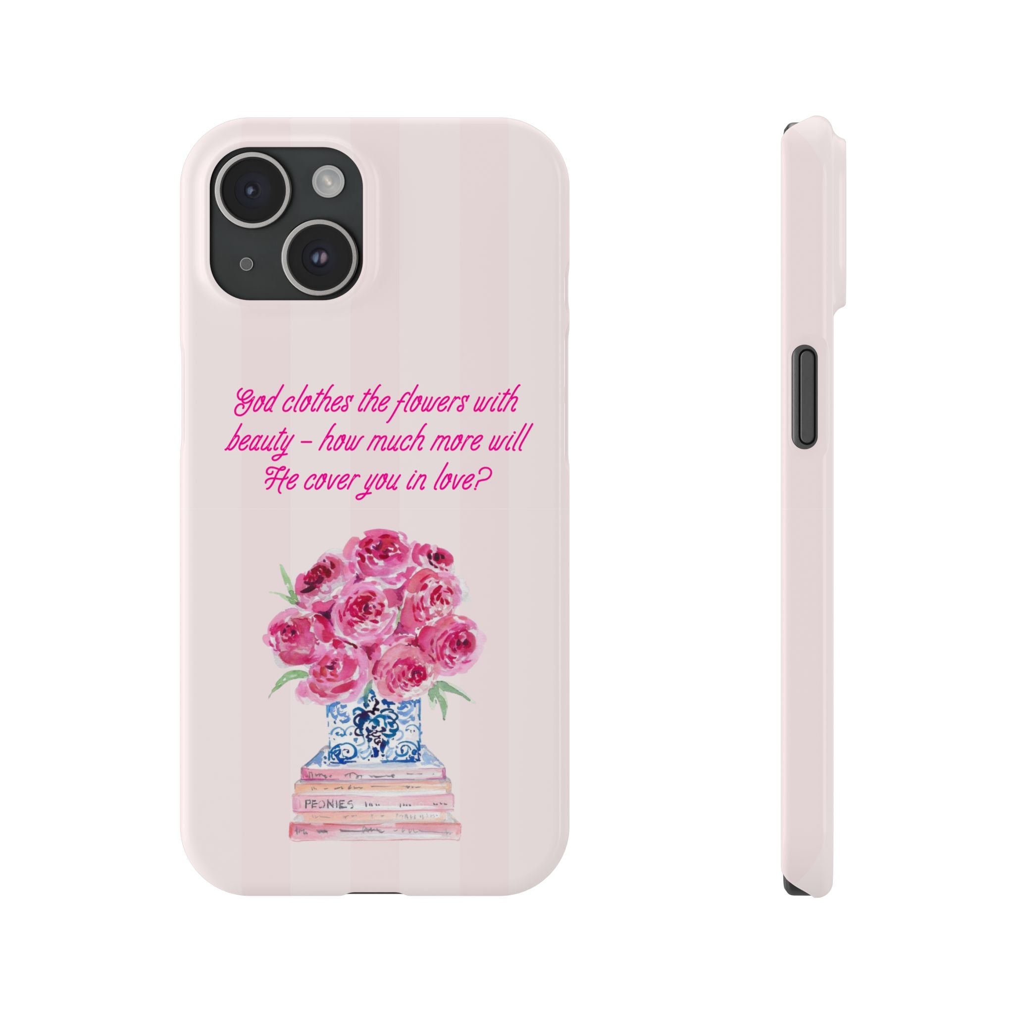 God Clothes The Flowers In Beauty Calling iPhone Case