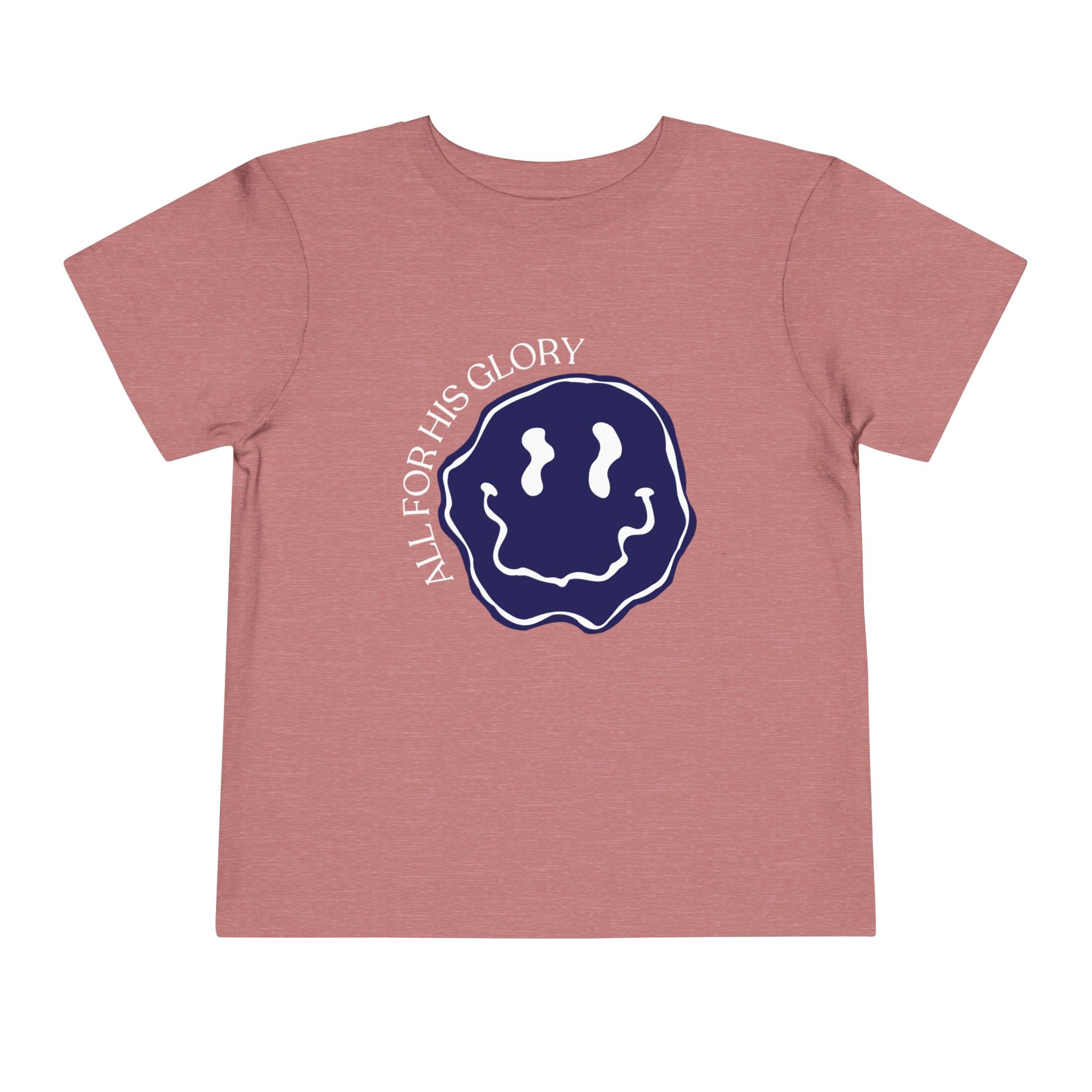 All For His Glory Smiley Toddler Tee