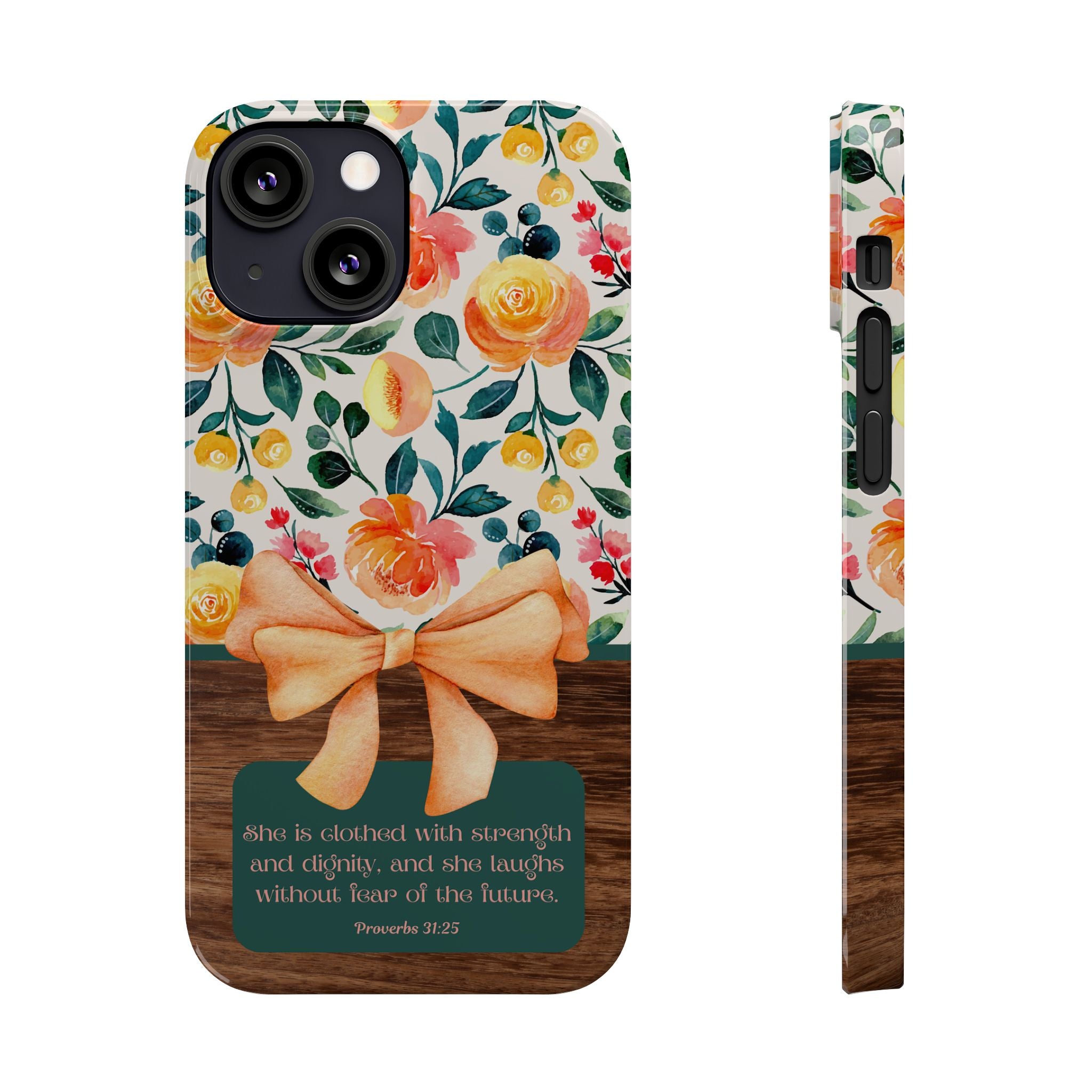 She Is Clothed With Strength & Dignity iPhone Case