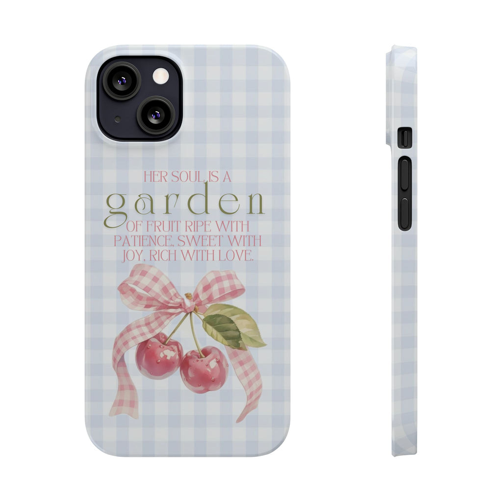 Her Soul Is A Garden iPhone Case