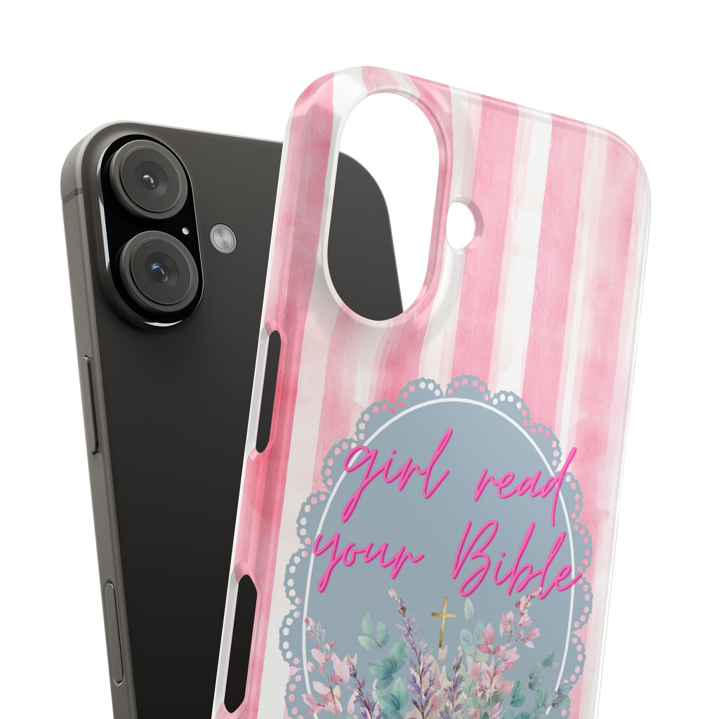 Girl Read Your Bible iPhone Case