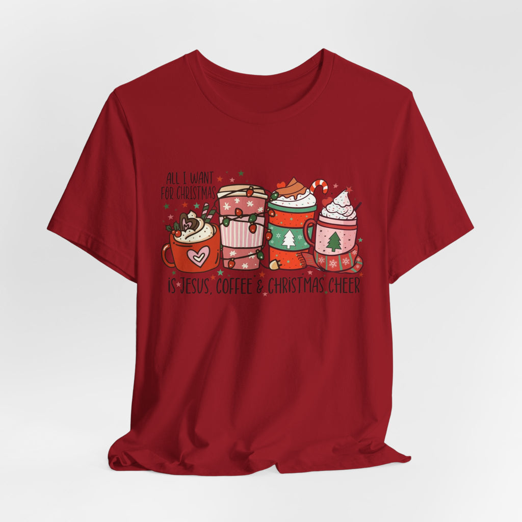 Jesus, Coffee, & Christmas Cheer Tee