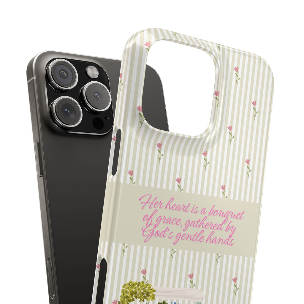 Her Heart Is A Bouquet Of Grace iPhone Case