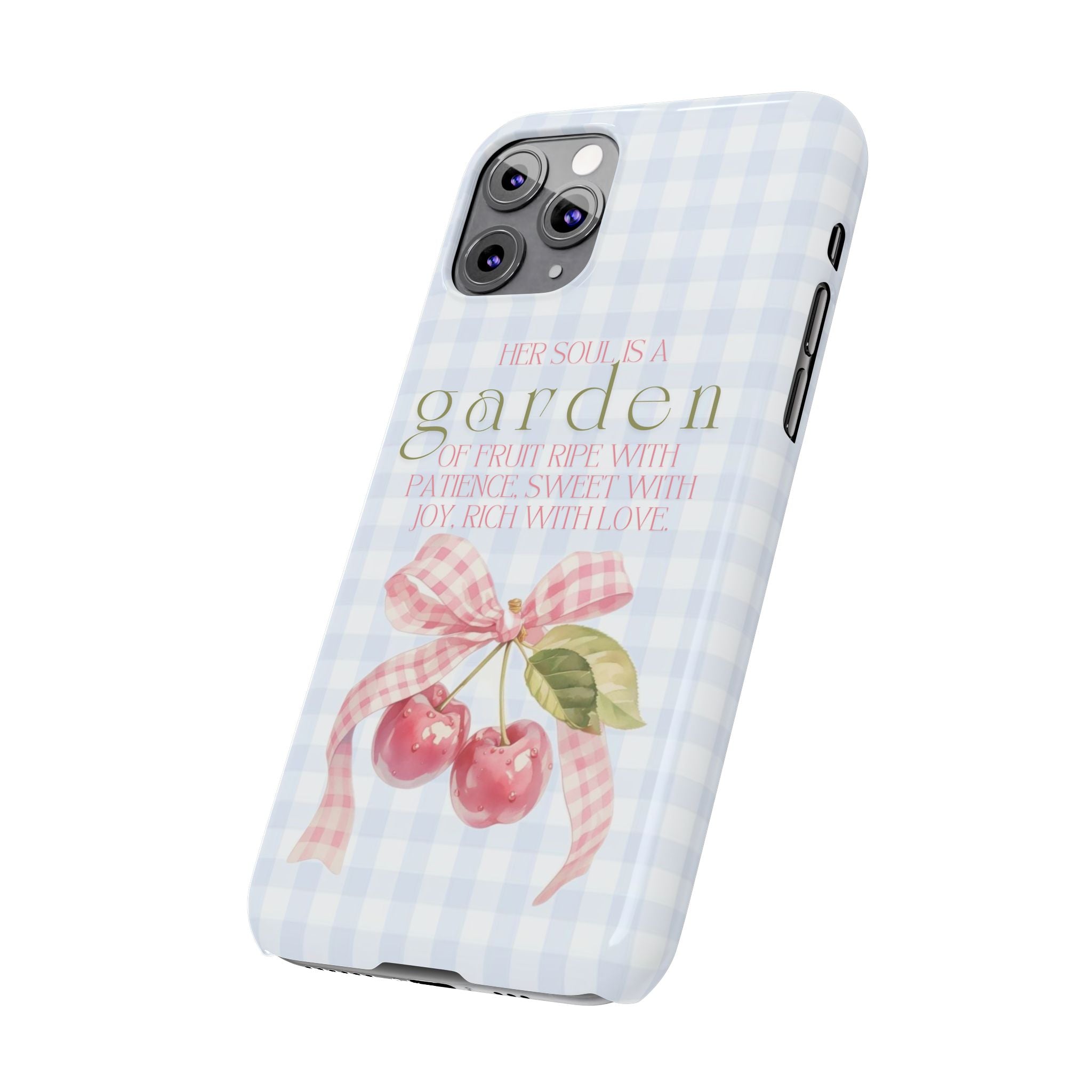 Her Soul Is A Garden iPhone Case