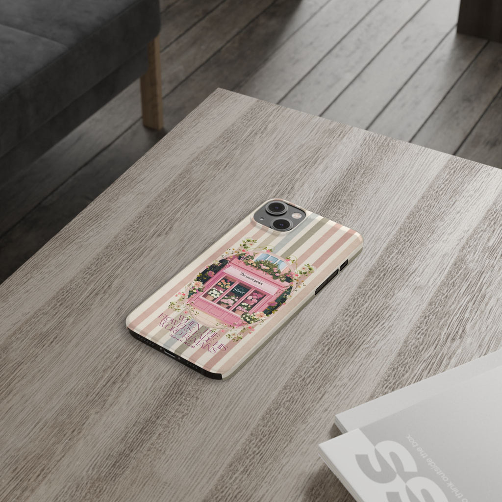 When The Flowers Fade His Word Remains iPhone Case