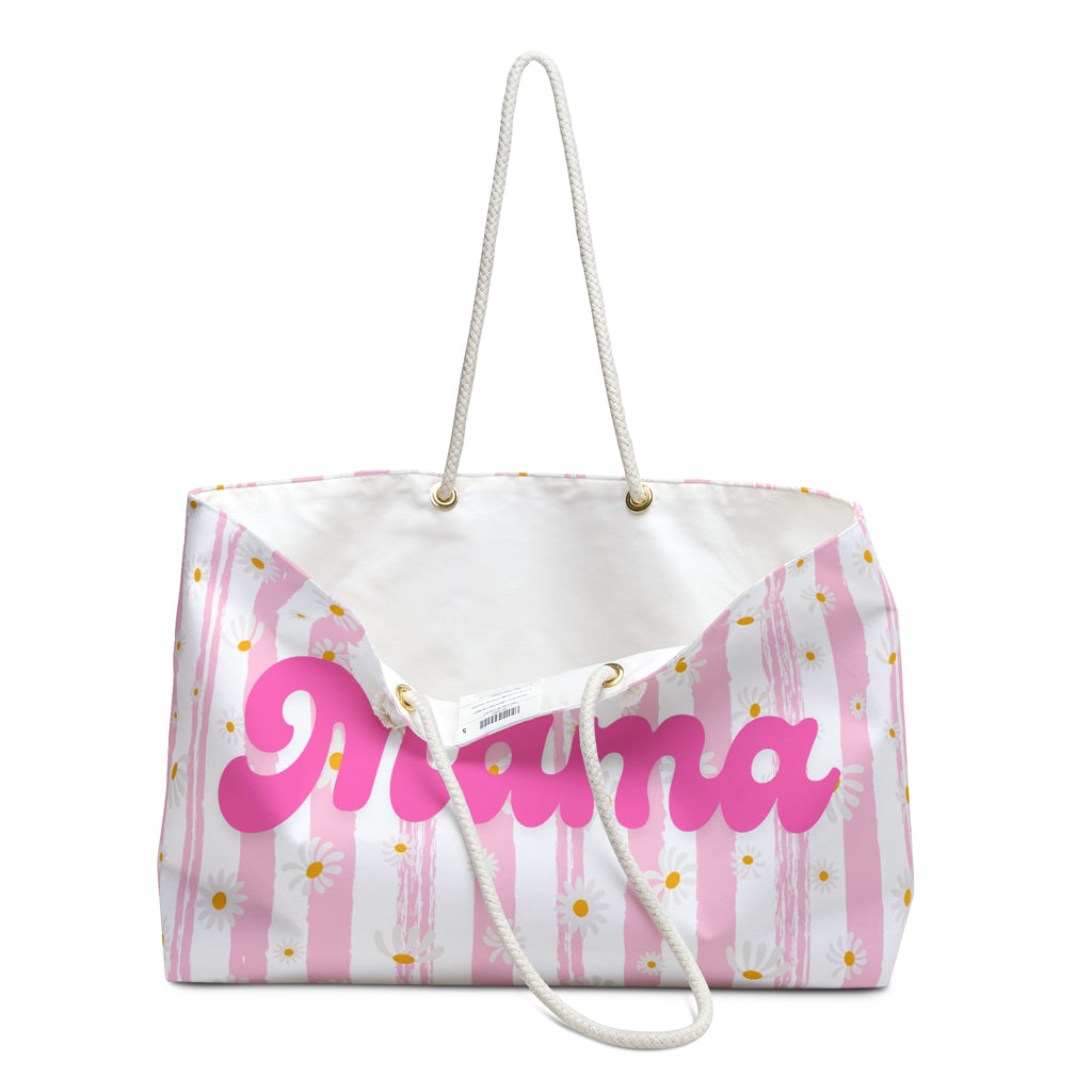 Pink Daisy Mama Weekender Bag