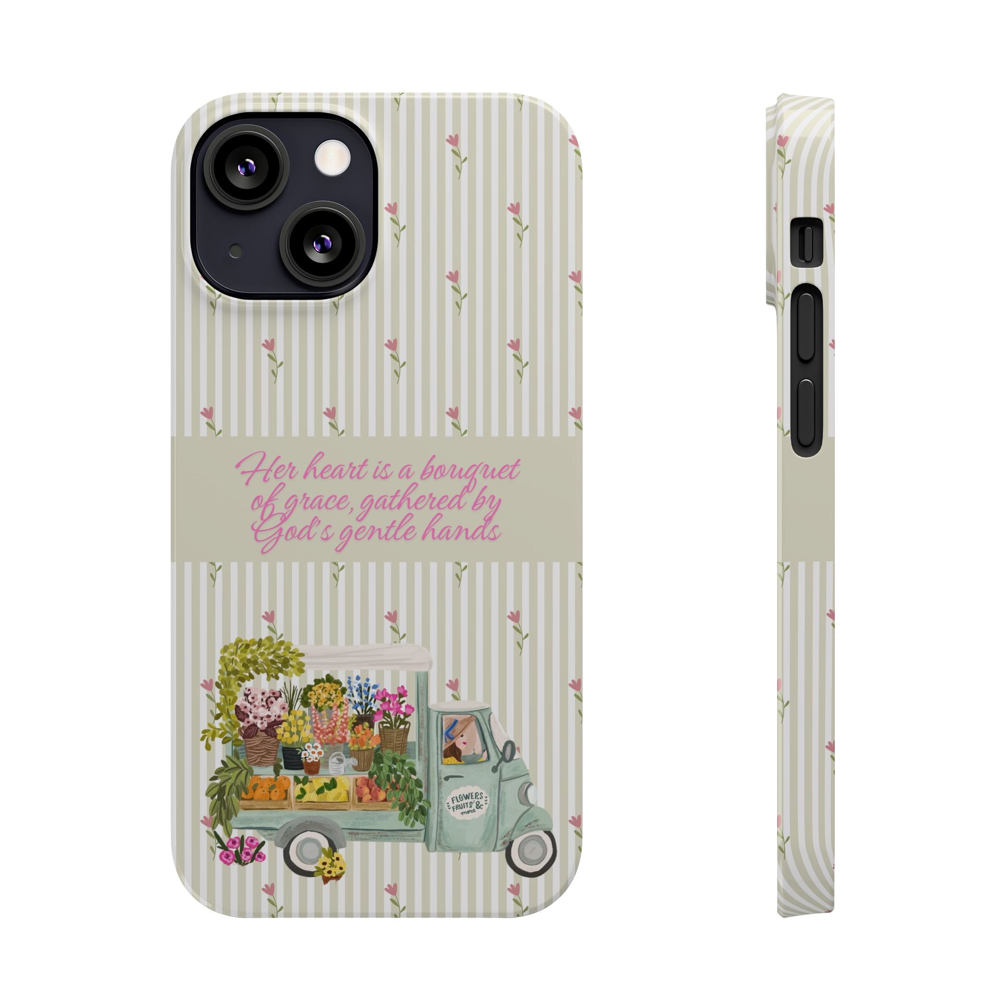 Her Heart Is A Bouquet Of Grace iPhone Case