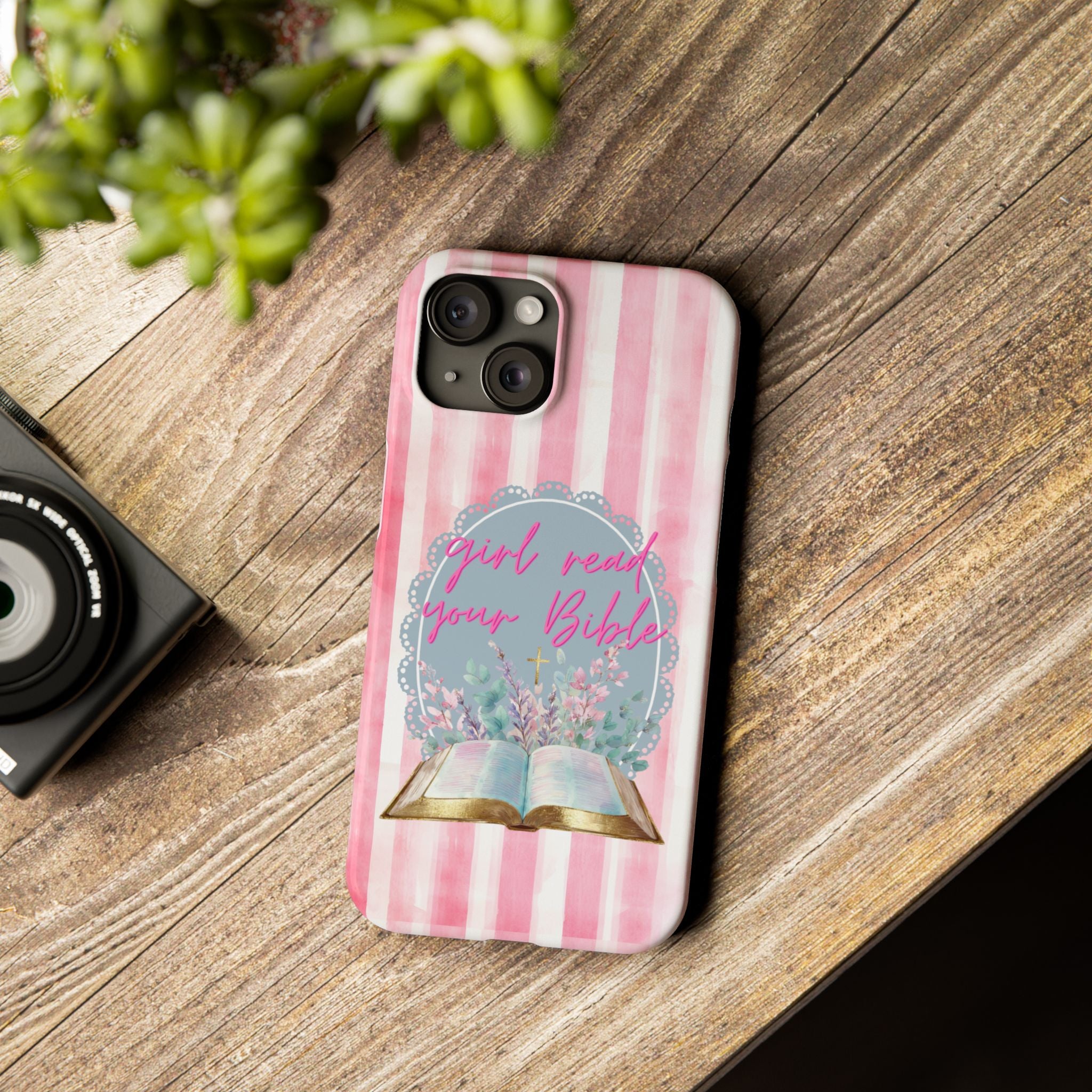 Girl Read Your Bible iPhone Case