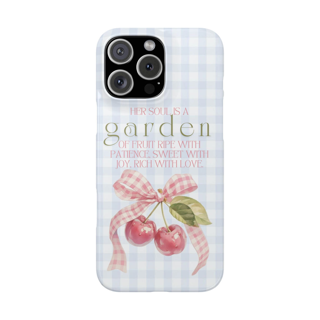 Her Soul Is A Garden iPhone Case