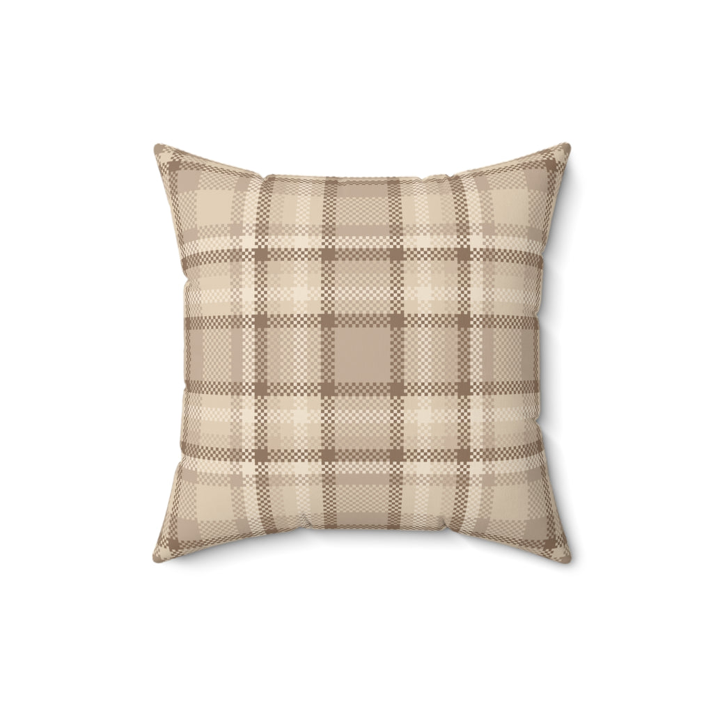 Neutral Plaid Pillow