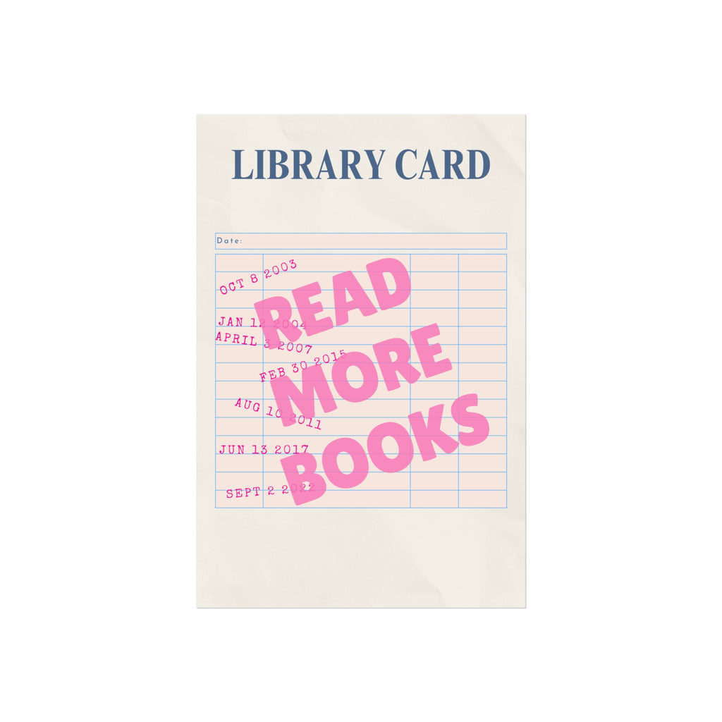 Library Card Unframed Poster