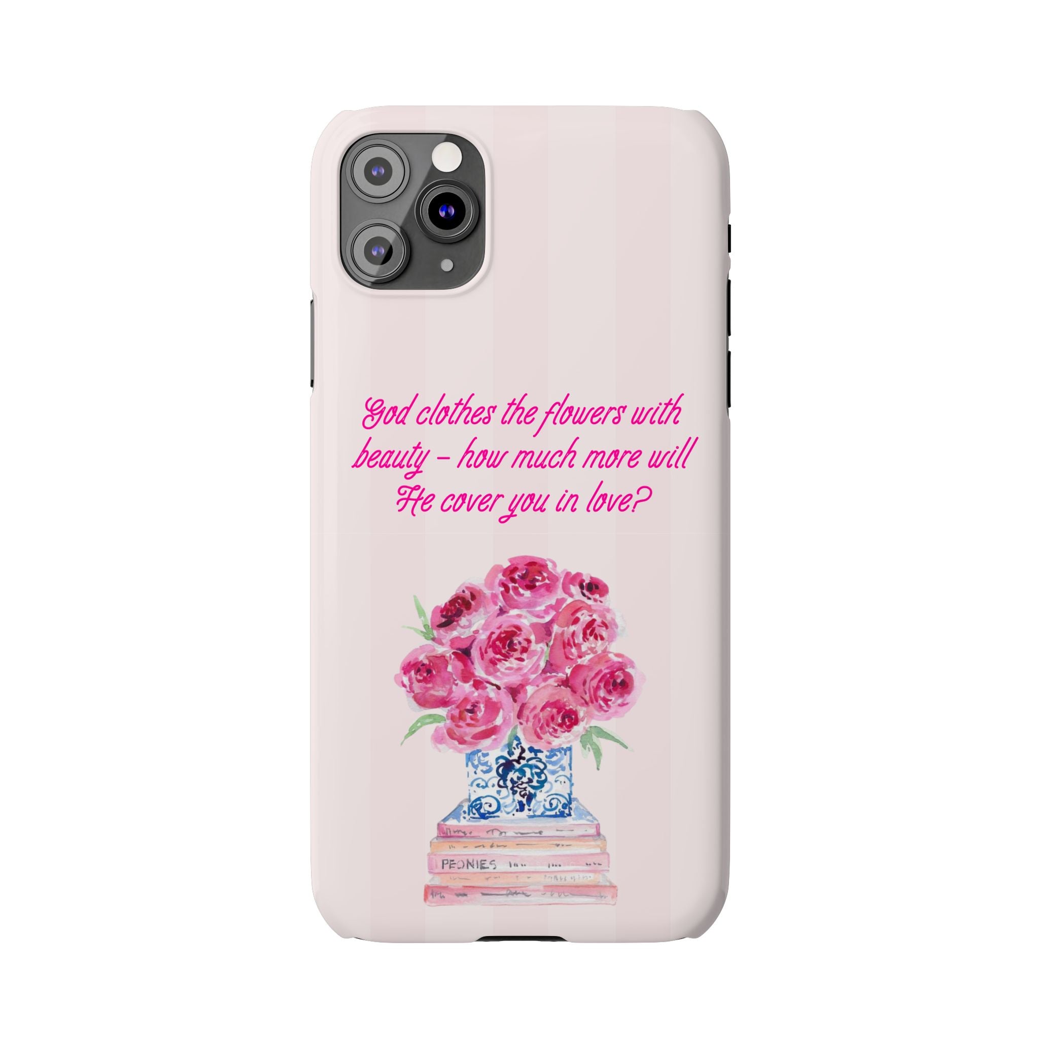 God Clothes The Flowers In Beauty Calling iPhone Case