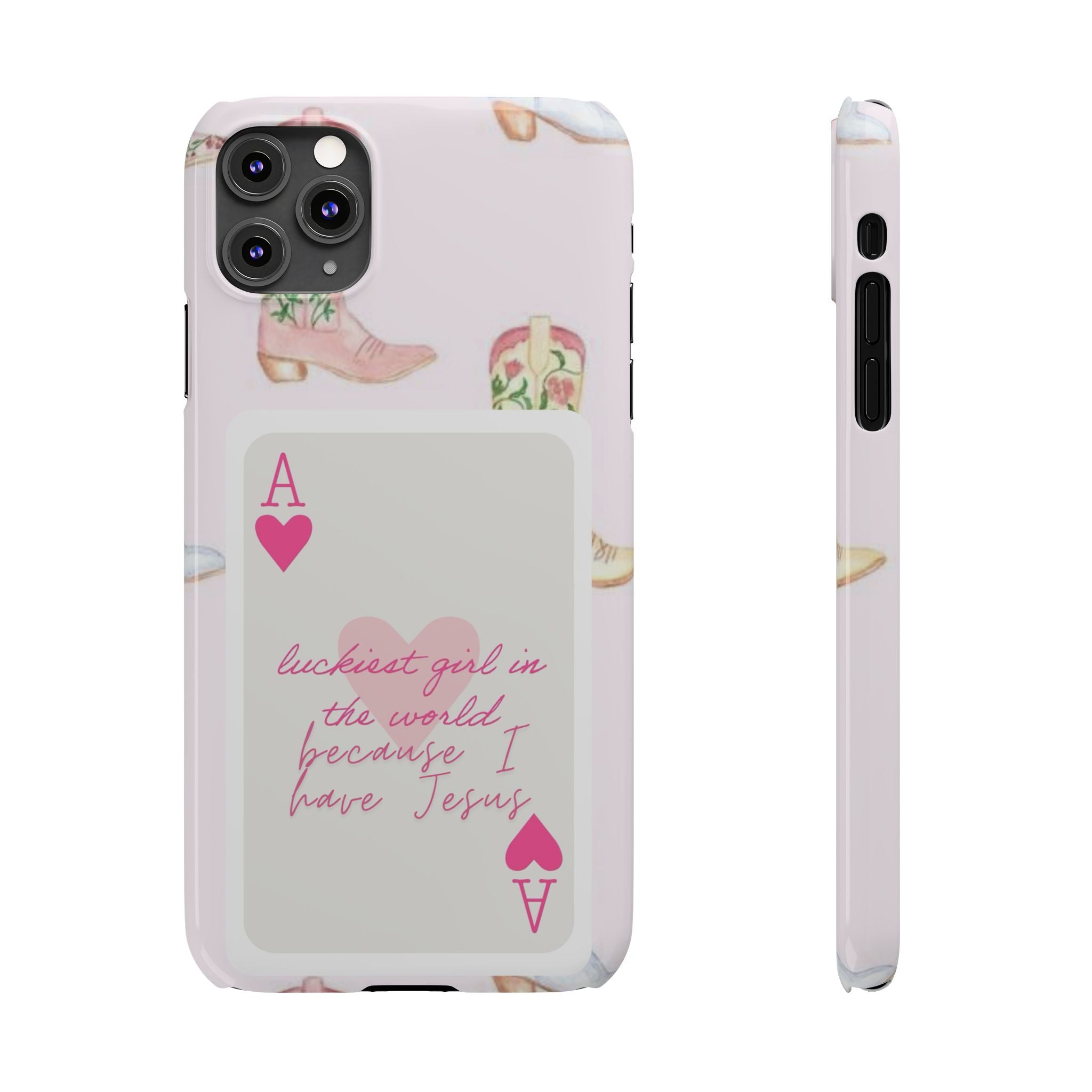 Luckiest Girl In The World iPhone Case