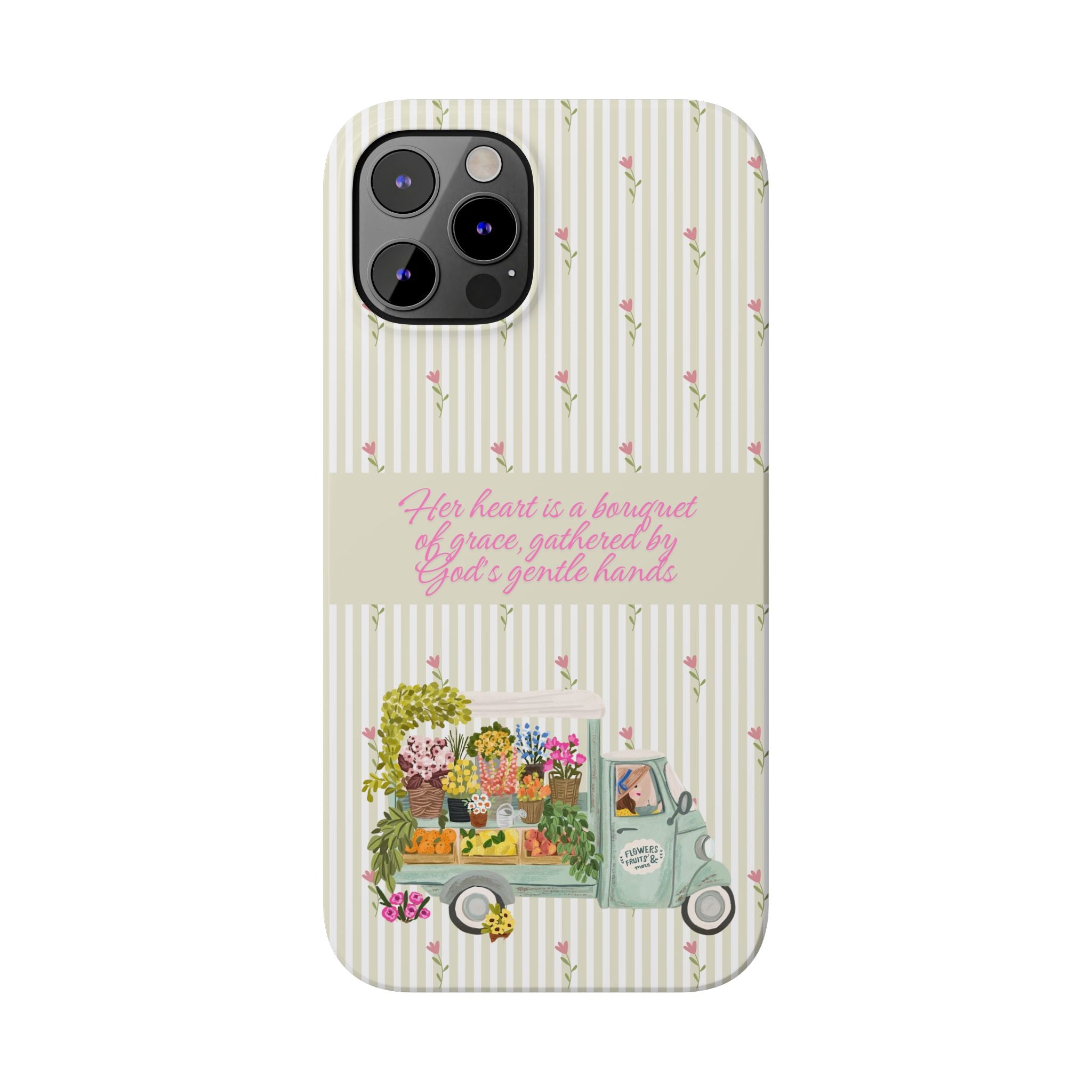 Her Heart Is A Bouquet Of Grace iPhone Case