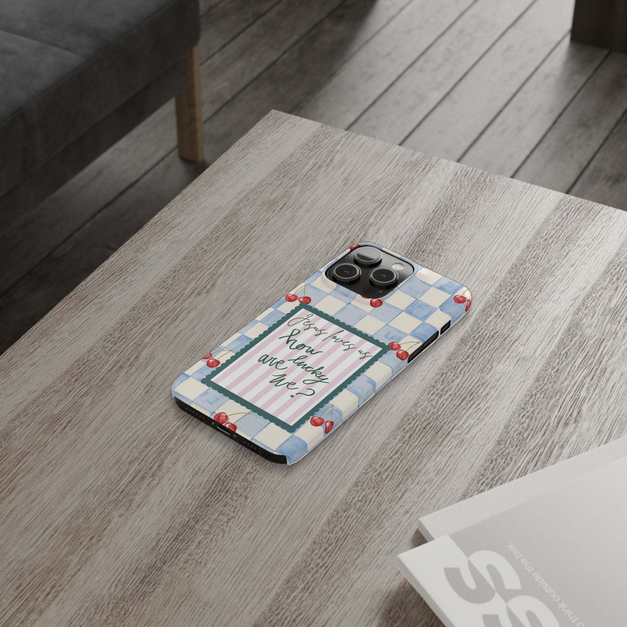 Jesus Loves Us iPhone Case