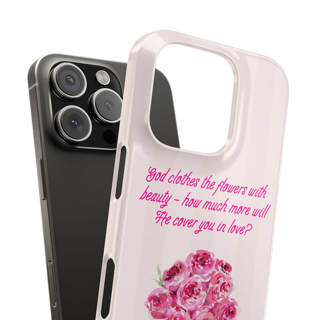 God Clothes The Flowers In Beauty Calling iPhone Case