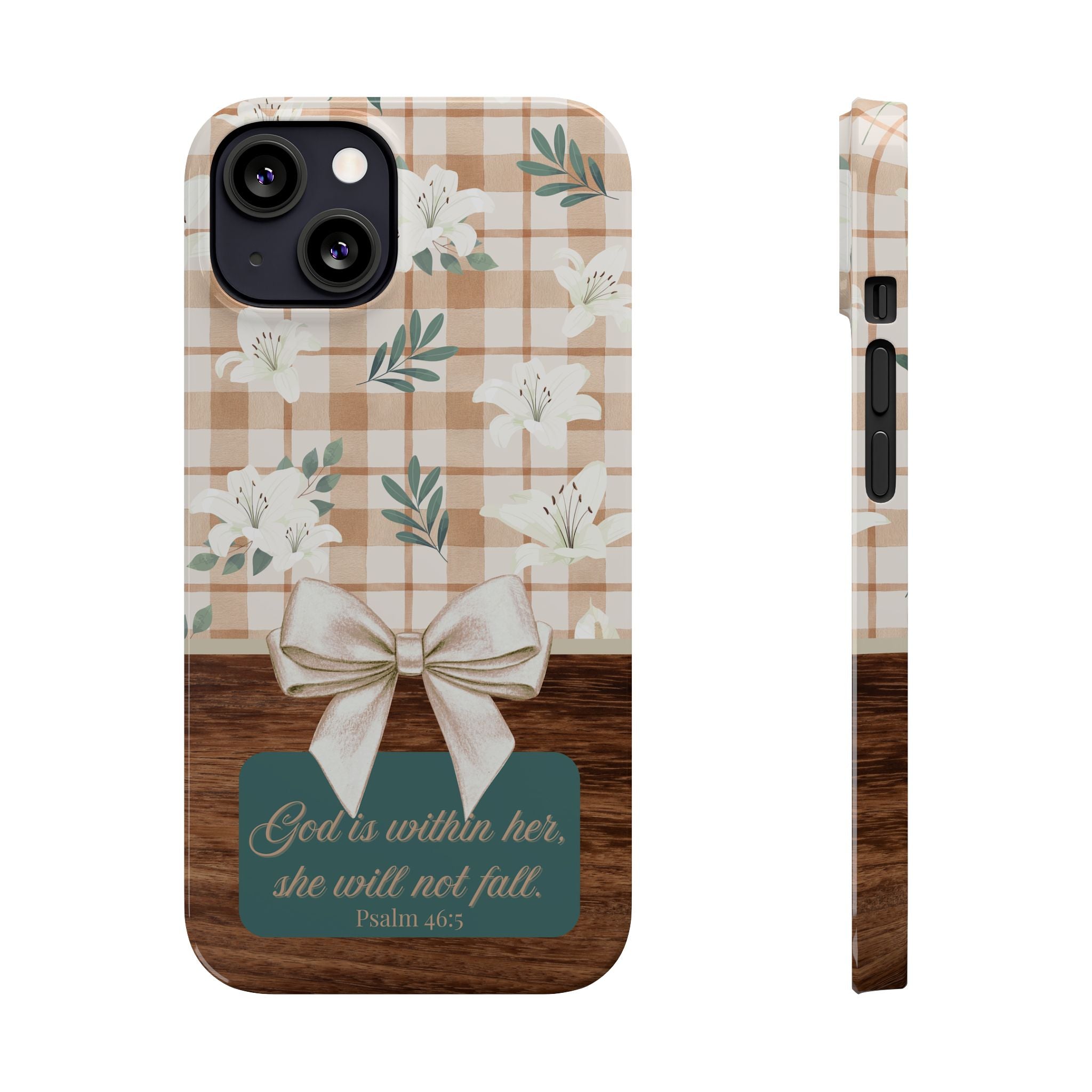 God Is Within Her She Will Not Fall iPhone Case
