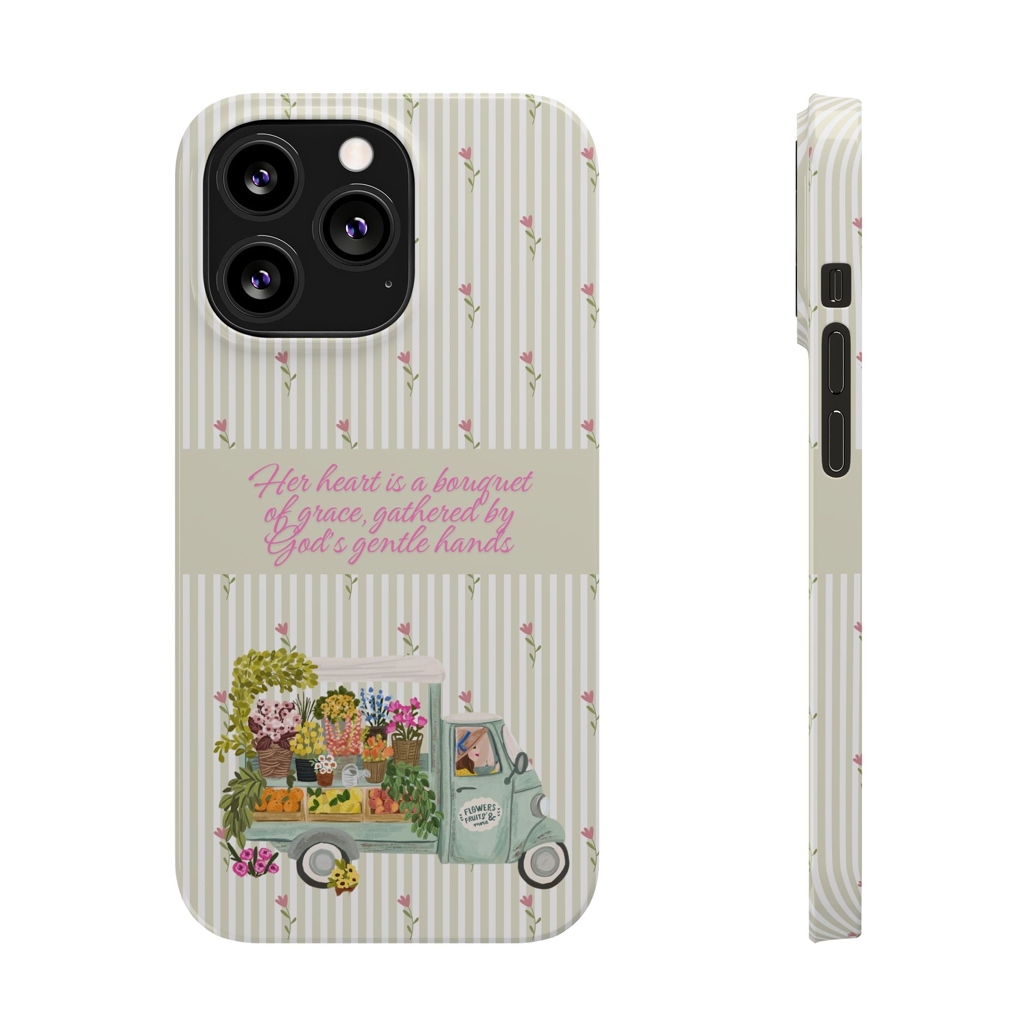 Her Heart Is A Bouquet Of Grace iPhone Case