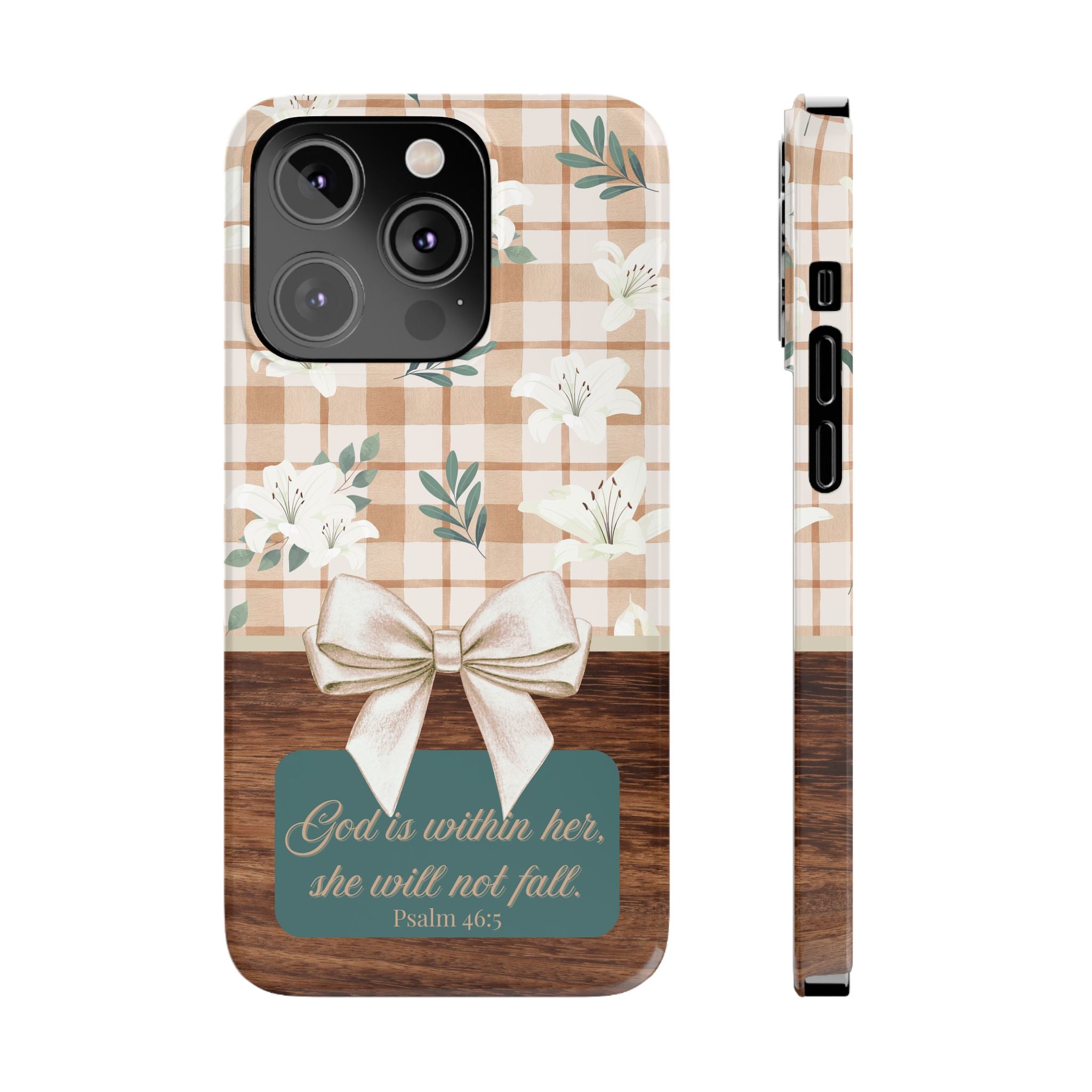 God Is Within Her She Will Not Fall iPhone Case