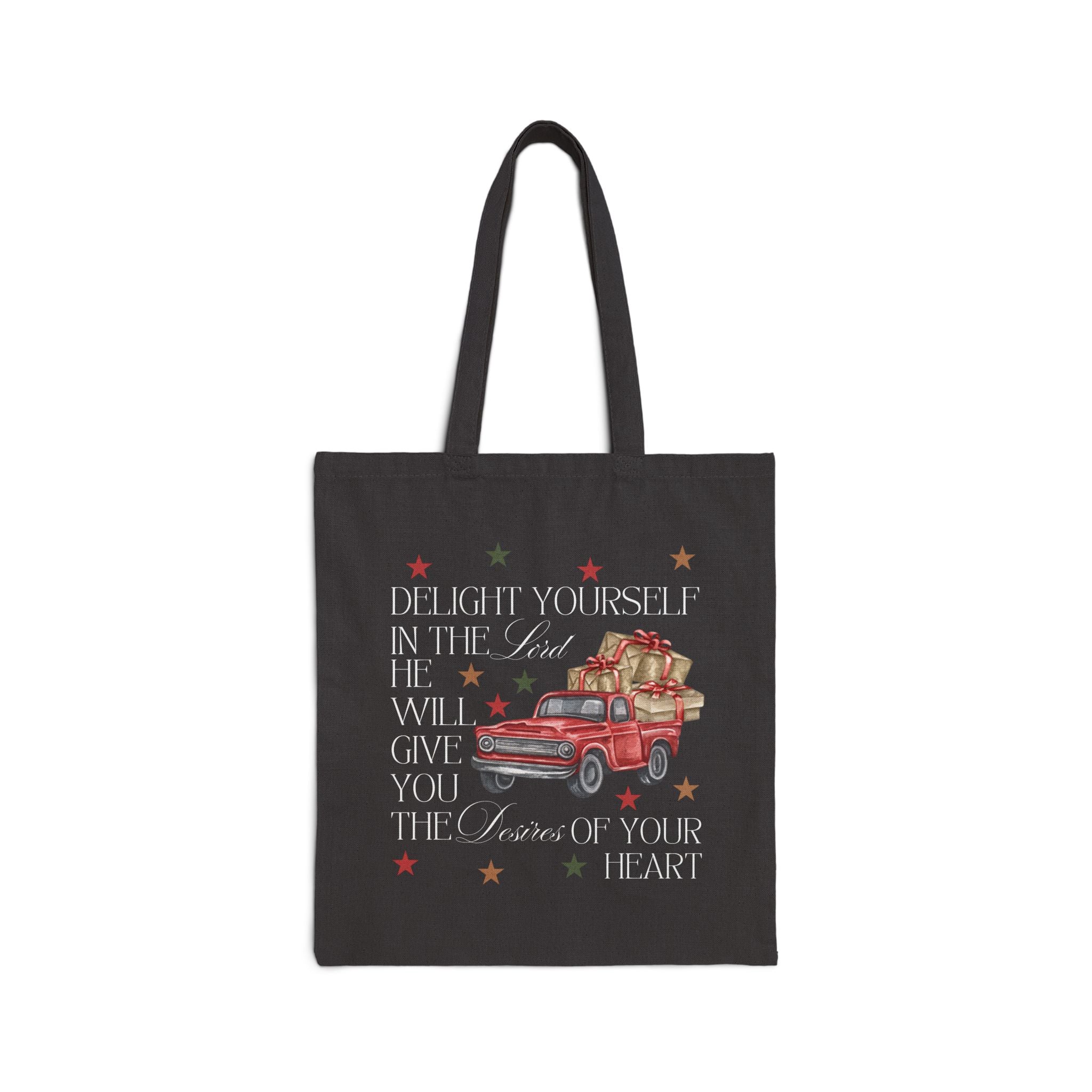 Delight Yourself In The Lord Canvas Tote