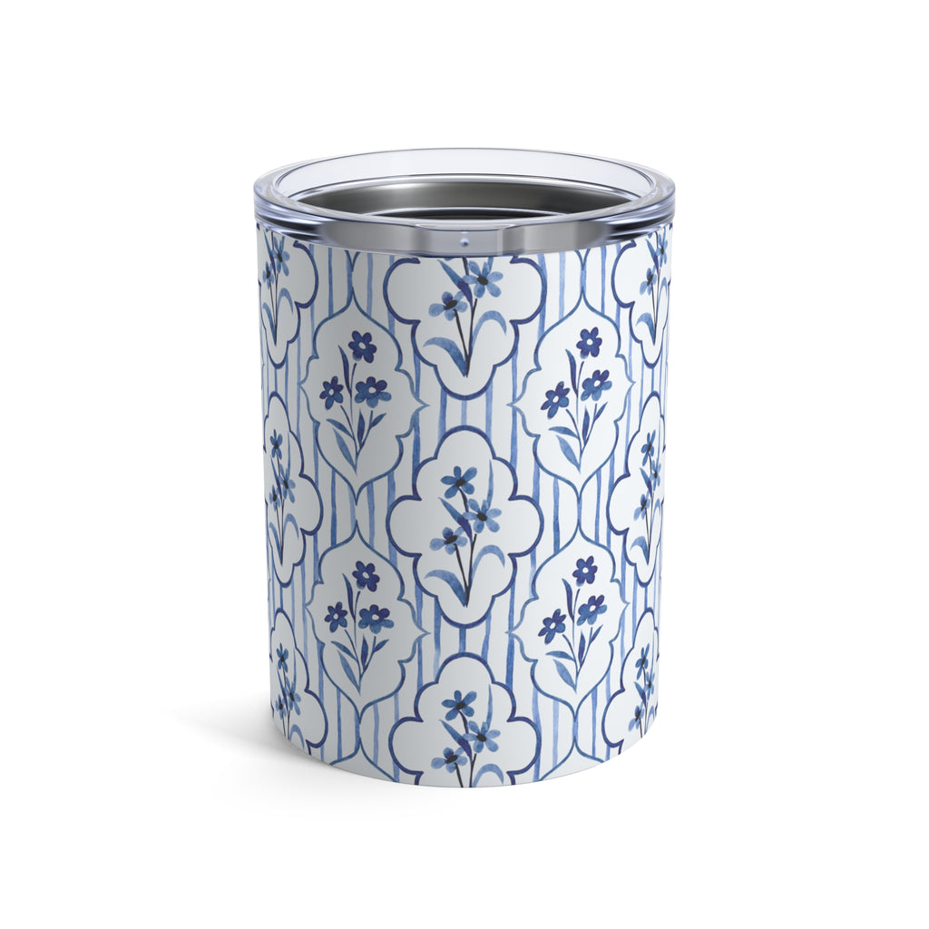 Navy Flower Mini Tumbler