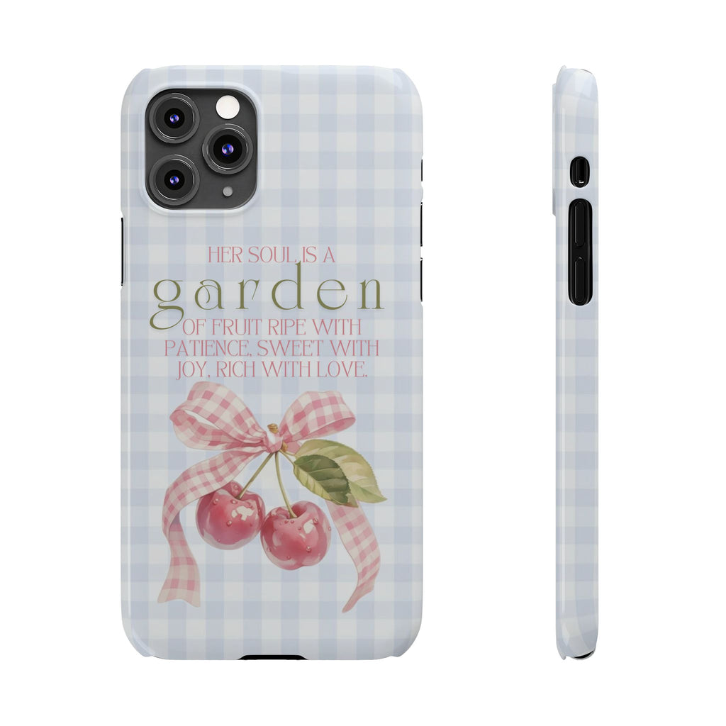 Her Soul Is A Garden iPhone Case