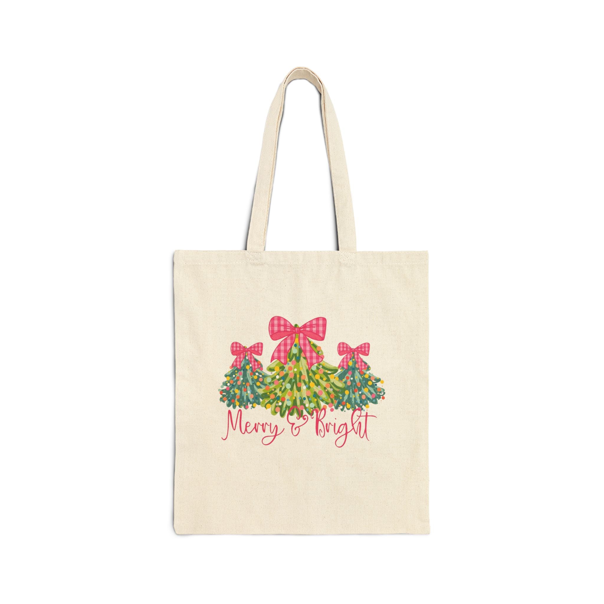 Merry & Bright Canvas Tote