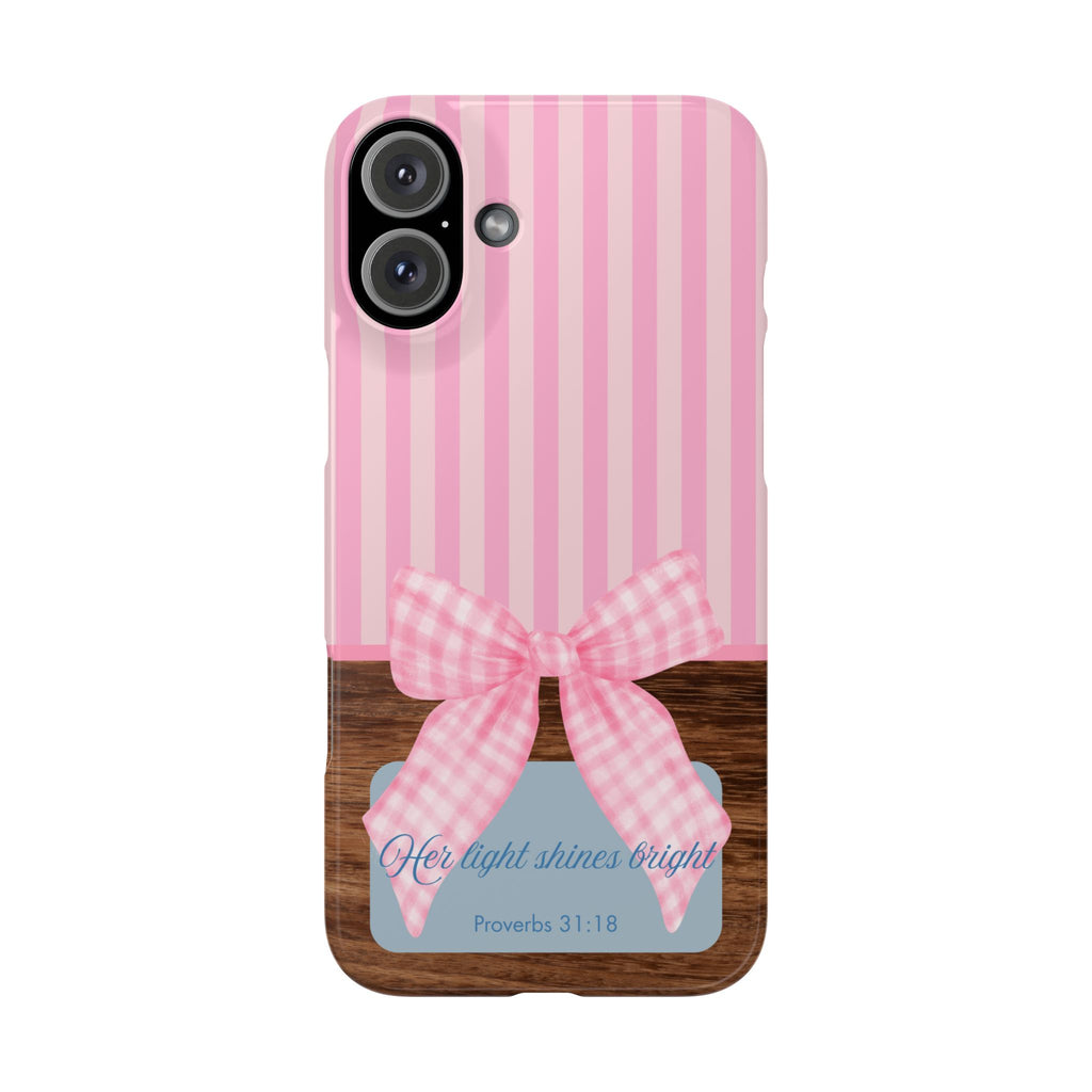 Her Light Shines Bright iPhone Case