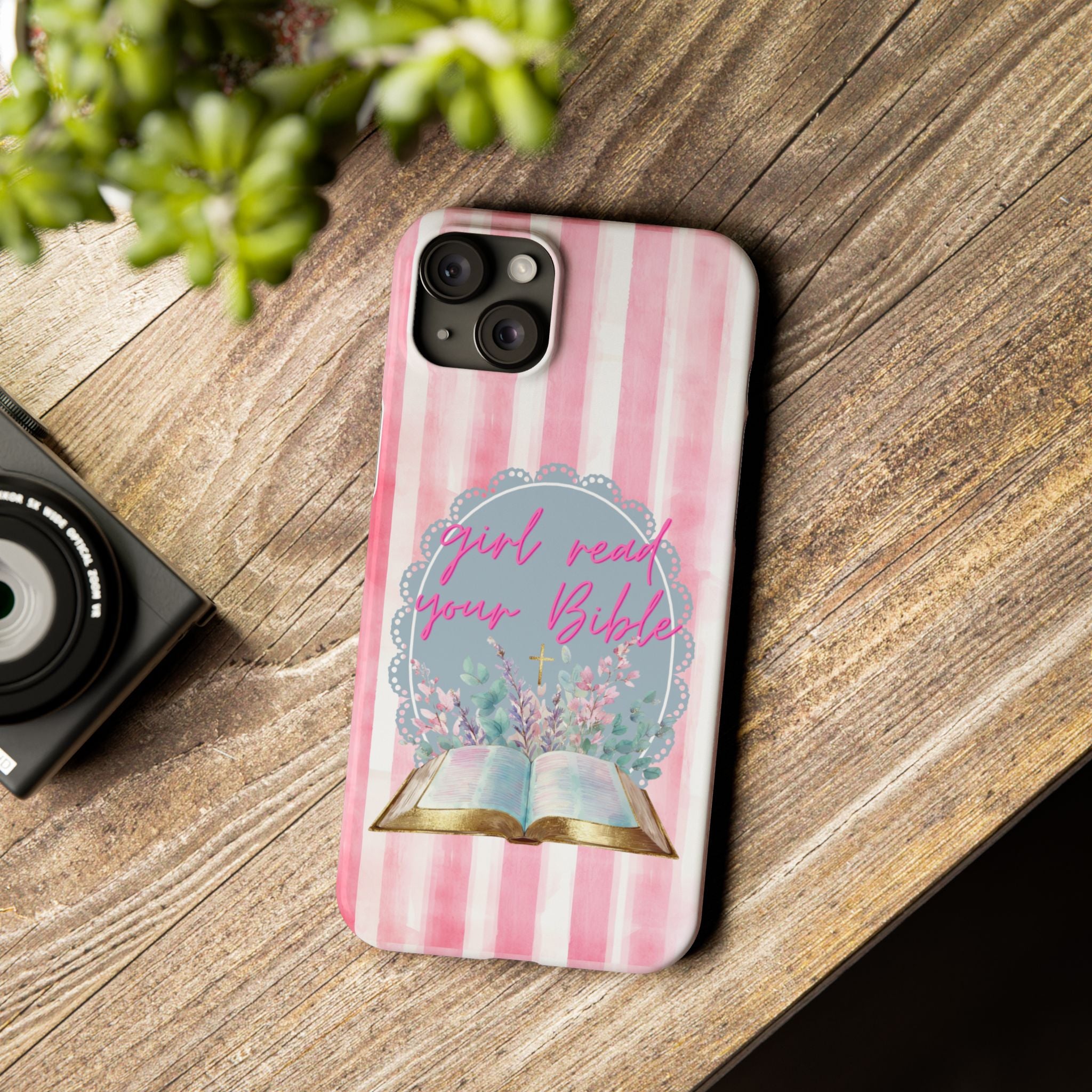 Girl Read Your Bible iPhone Case