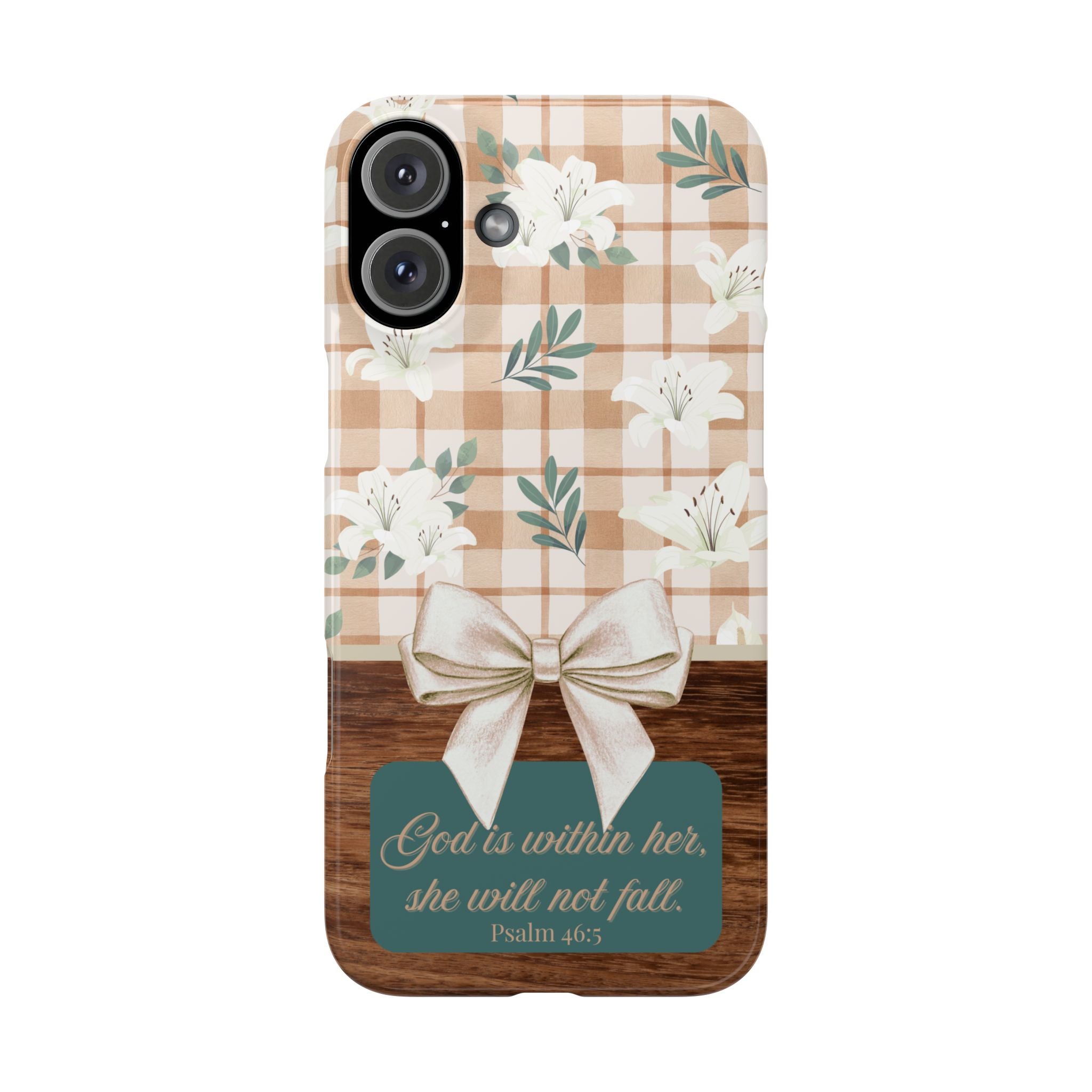 God Is Within Her She Will Not Fall iPhone Case