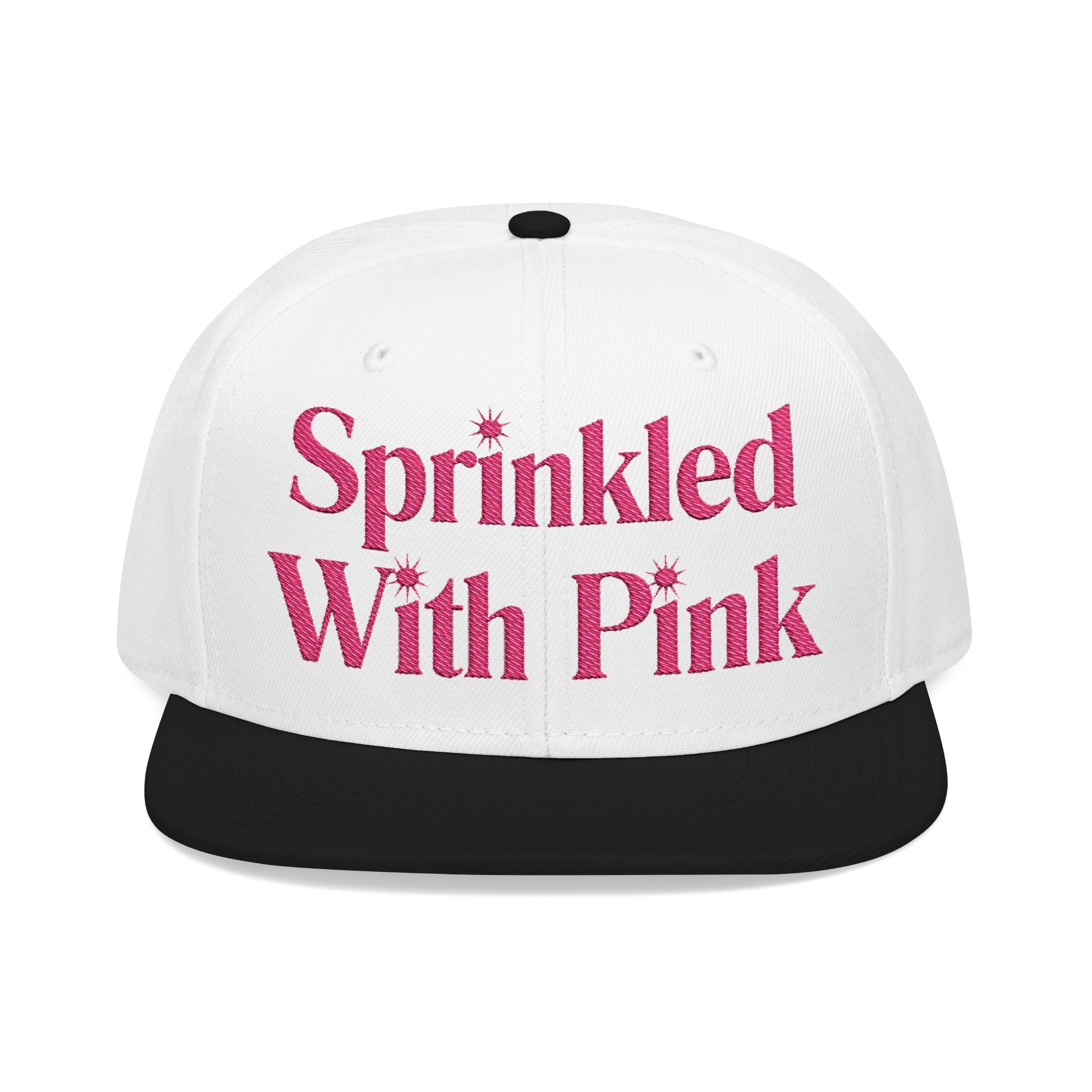 Sprinkled With Pink Embroidered Hat