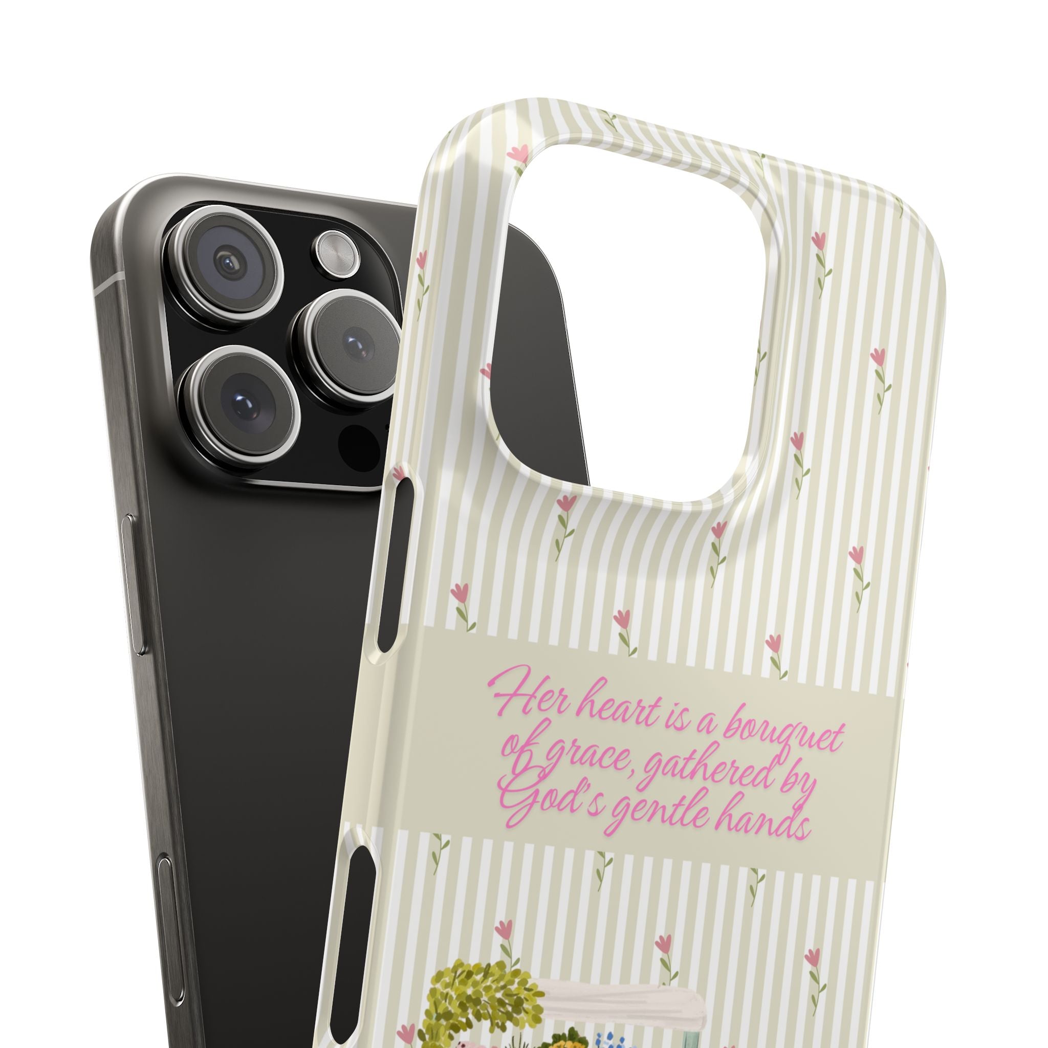 Her Heart Is A Bouquet Of Grace iPhone Case