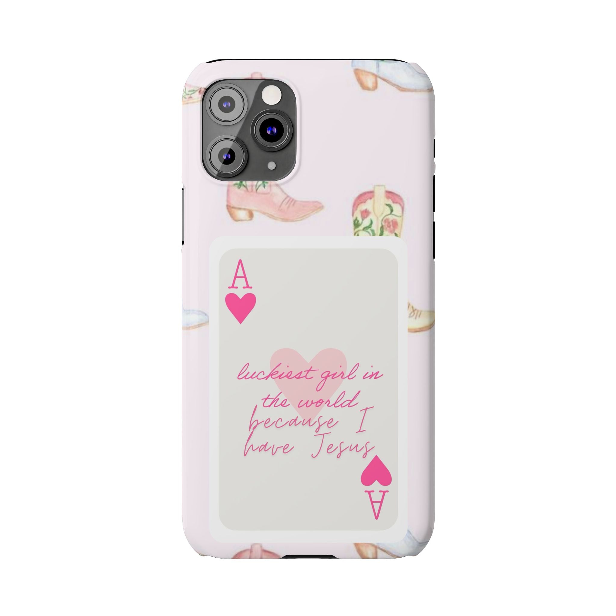 Luckiest Girl In The World iPhone Case