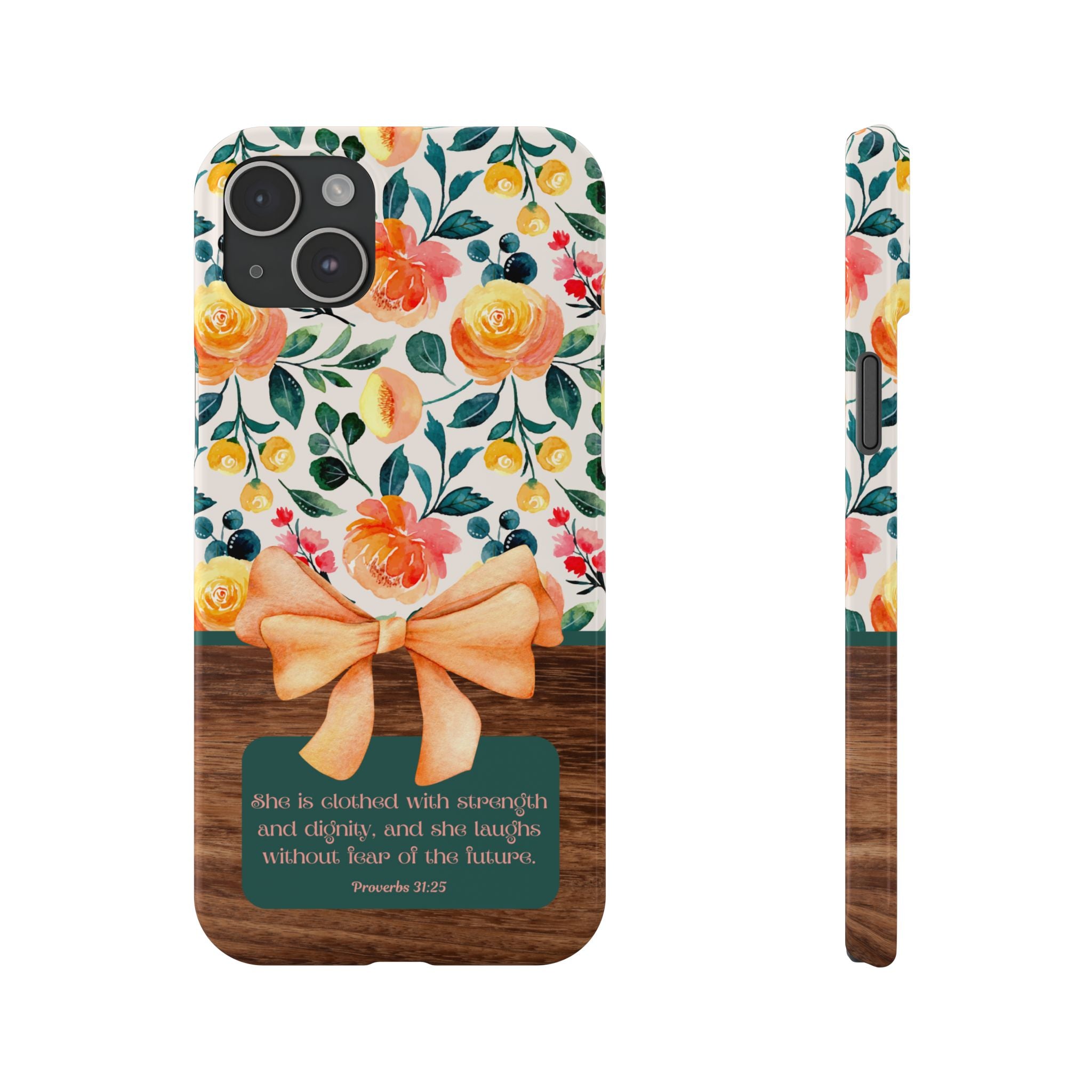 She Is Clothed With Strength & Dignity iPhone Case