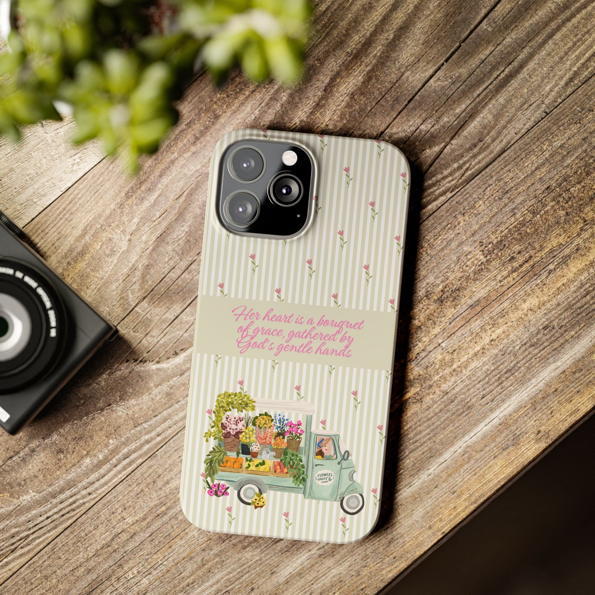 Her Heart Is A Bouquet Of Grace iPhone Case